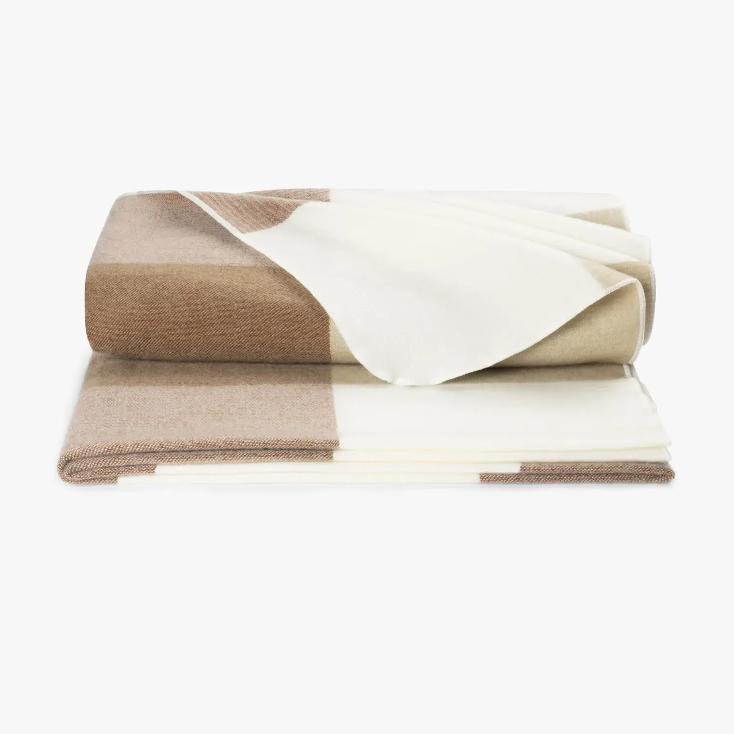 Native Blocked Plaid Throw - Alpaca Wool