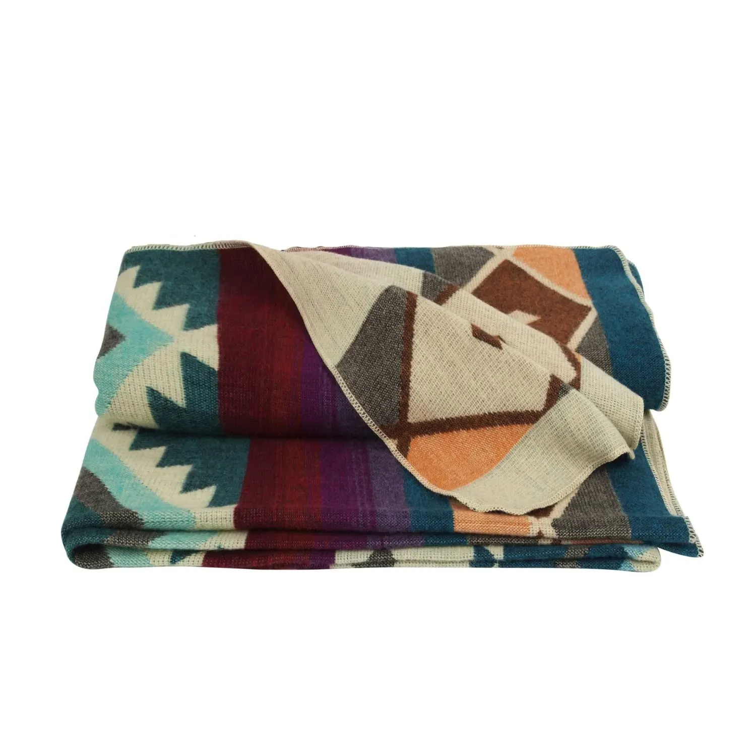 Native Throw - Blue, Alpaca Wool