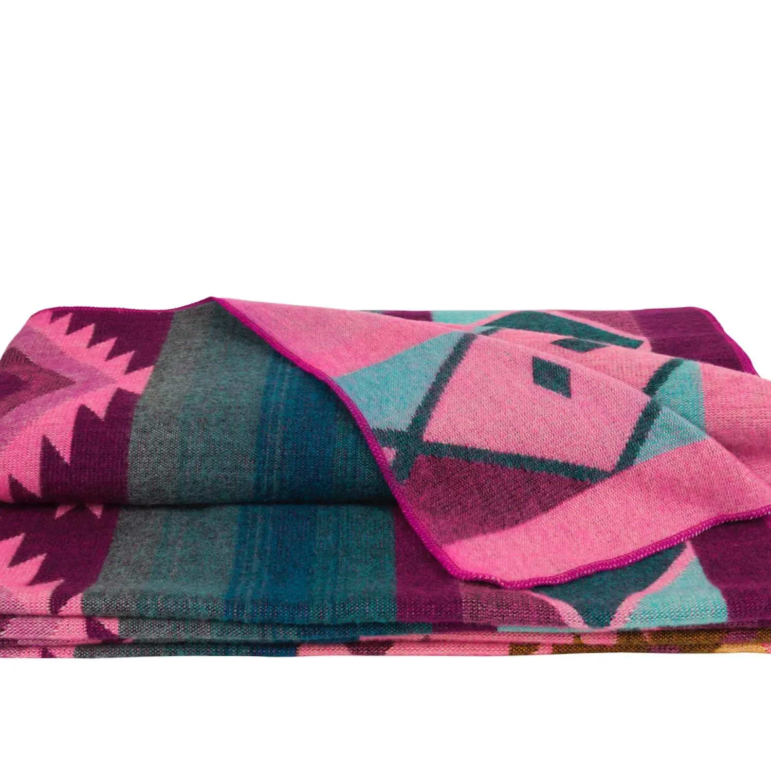 Native Throw - Pink, Alpaca Wool