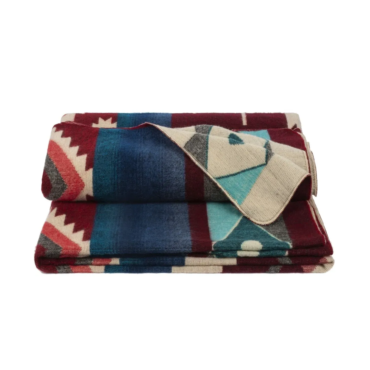 Native Throw - Red, Alpaca Wool