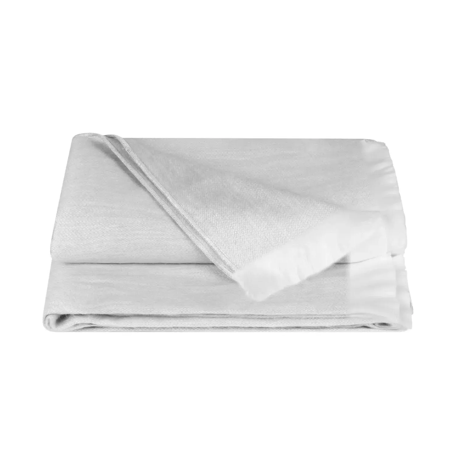 Throw Blanket - Light Grey, Alpaca Wool