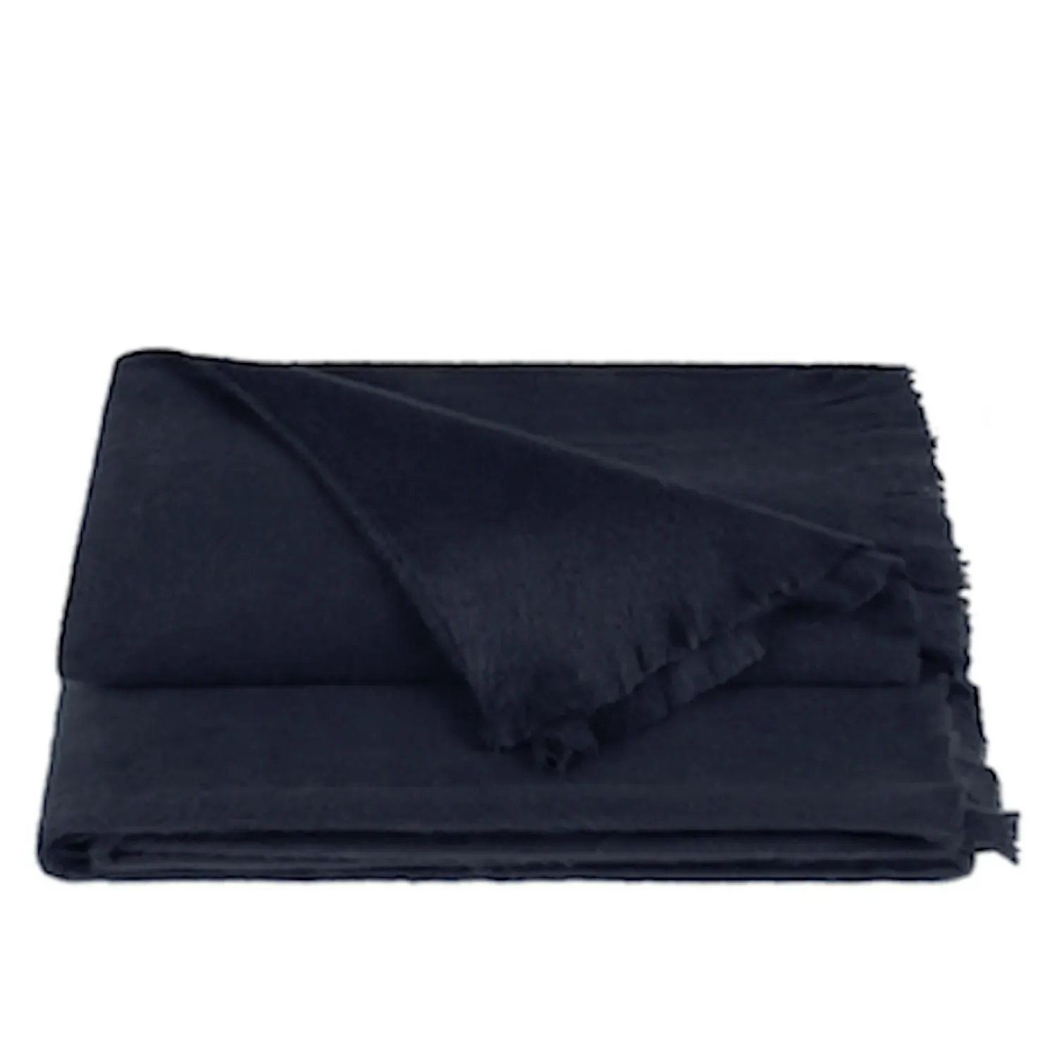 Throw Blanket - Royal Blue, Alpaca Wool