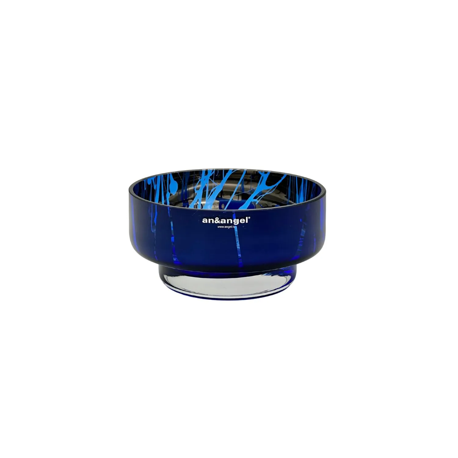 Moon Mini Splashed Bowl - Cobalt