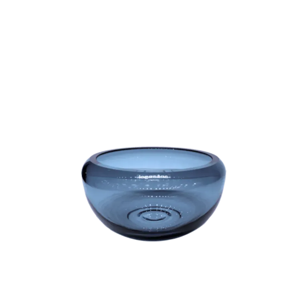 Small Round Bowl - Navy Blue, Glass