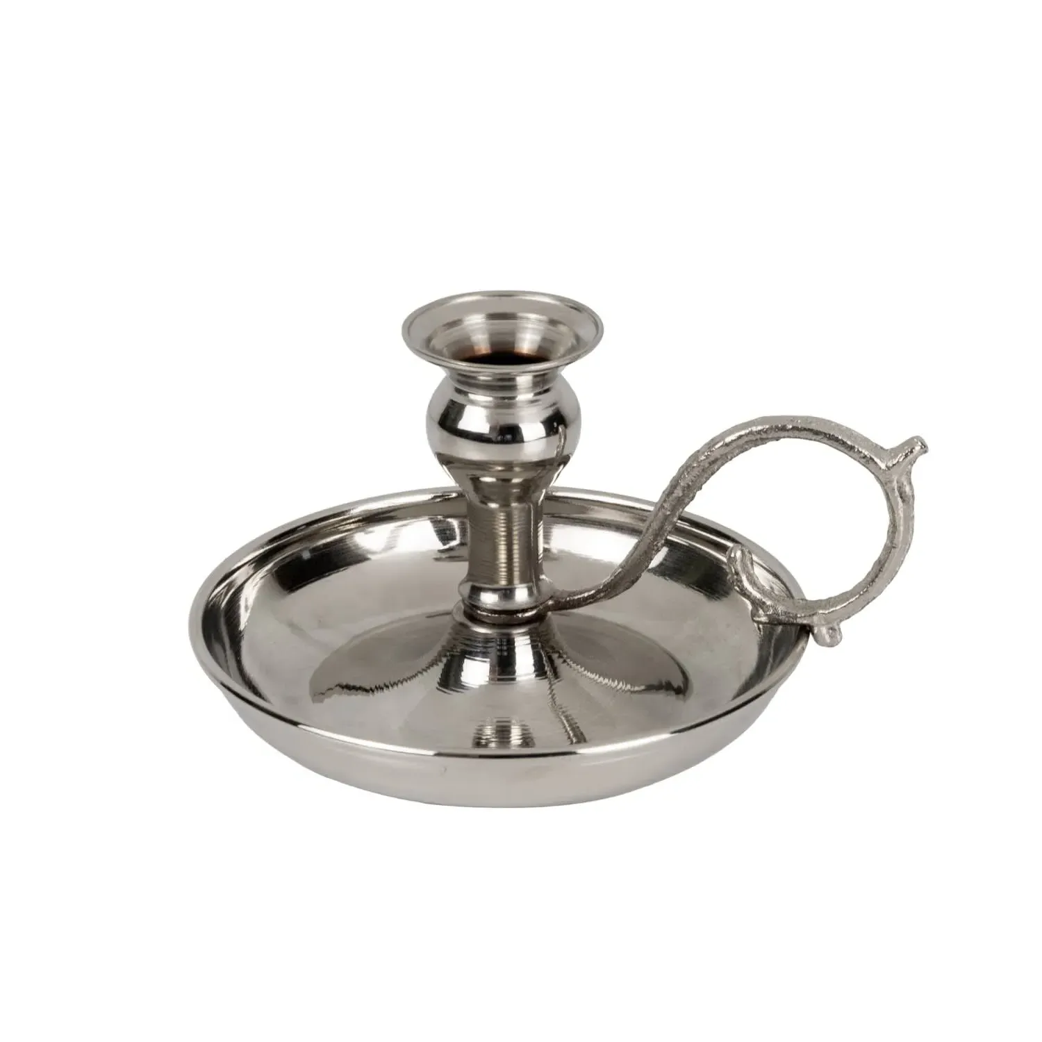 Copper Candle Holder - White, Copper image