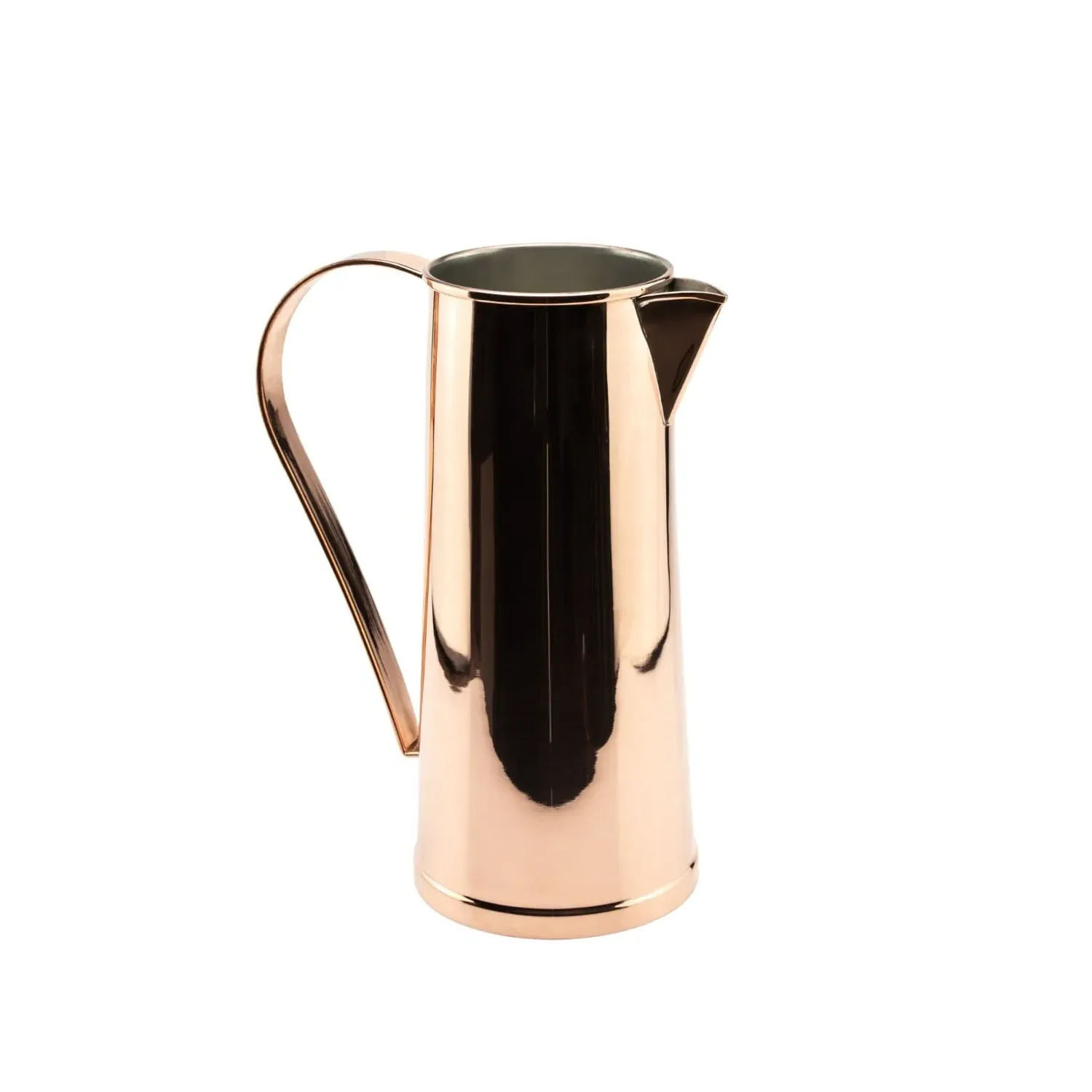 Handcrafted Copper Ayurvedic Water Pitcher - Brown