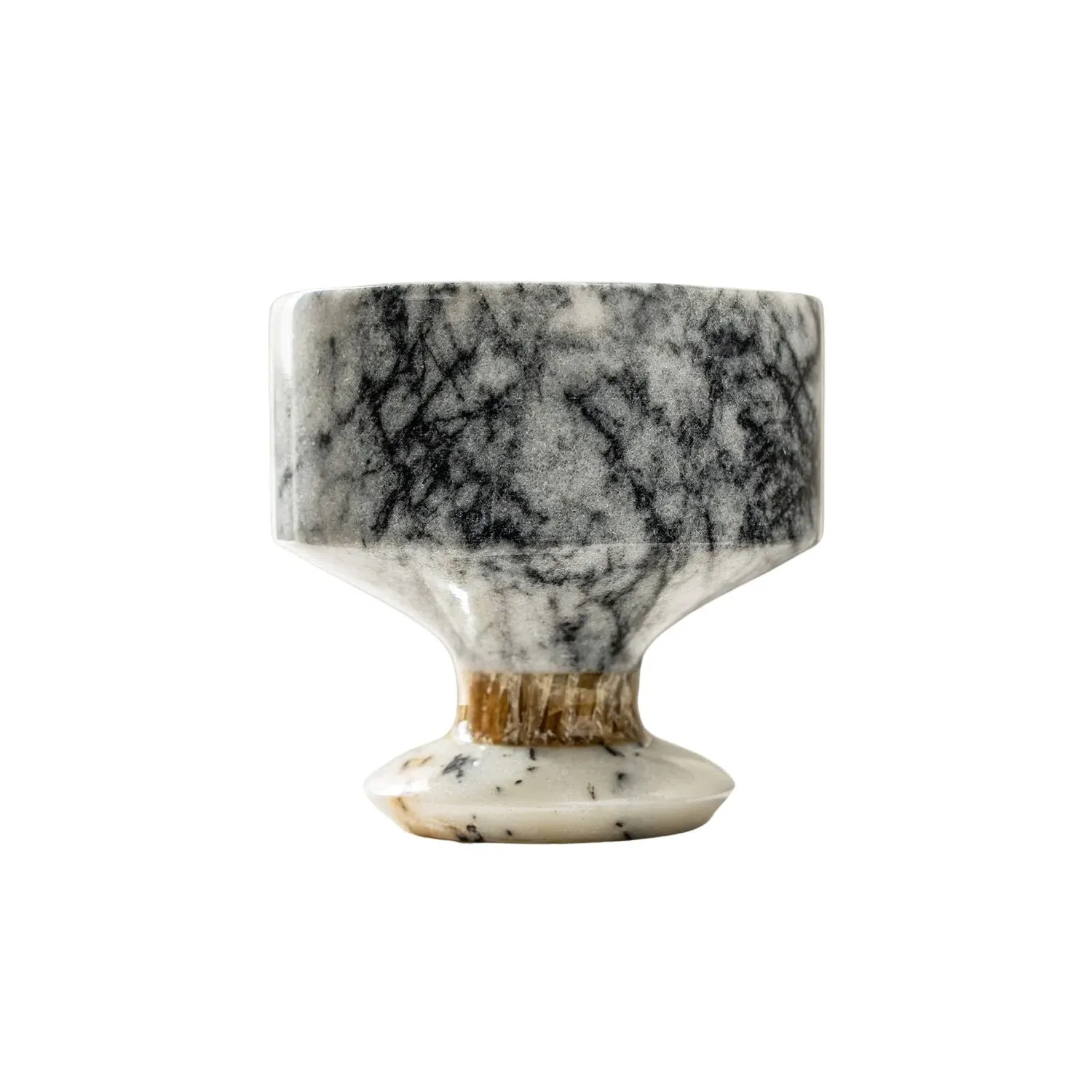 Handcrafted Marble Chalice - Black image