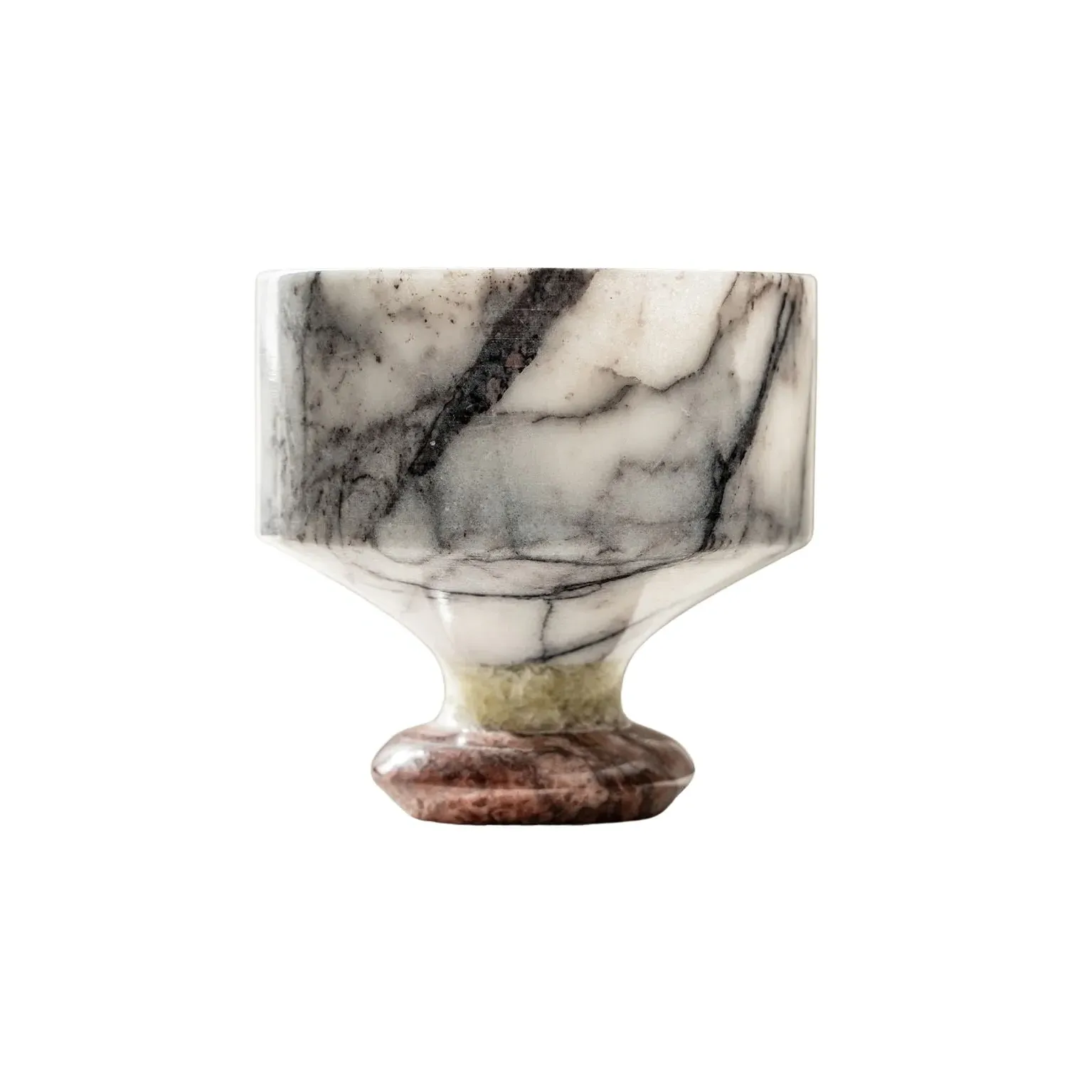 Handmade Marble Chalice - White