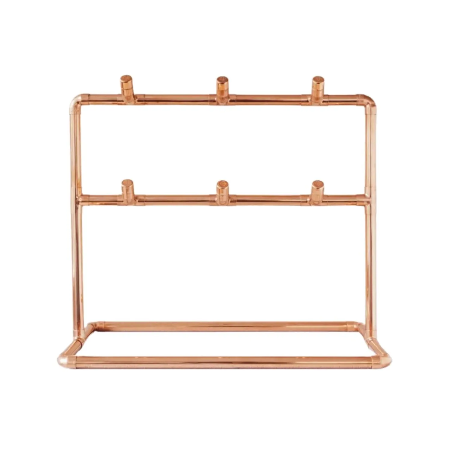 Las Bambas Copper Mug Rack - Brown