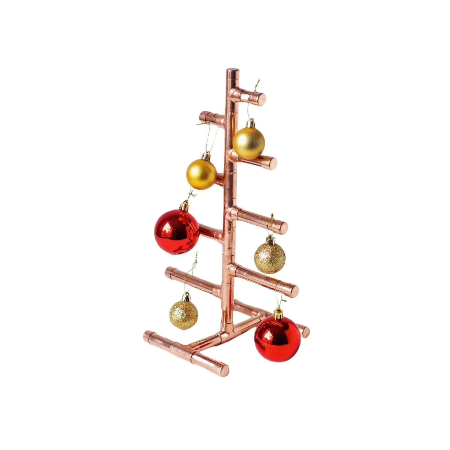 Solid Copper Christmas Tree - Brown image