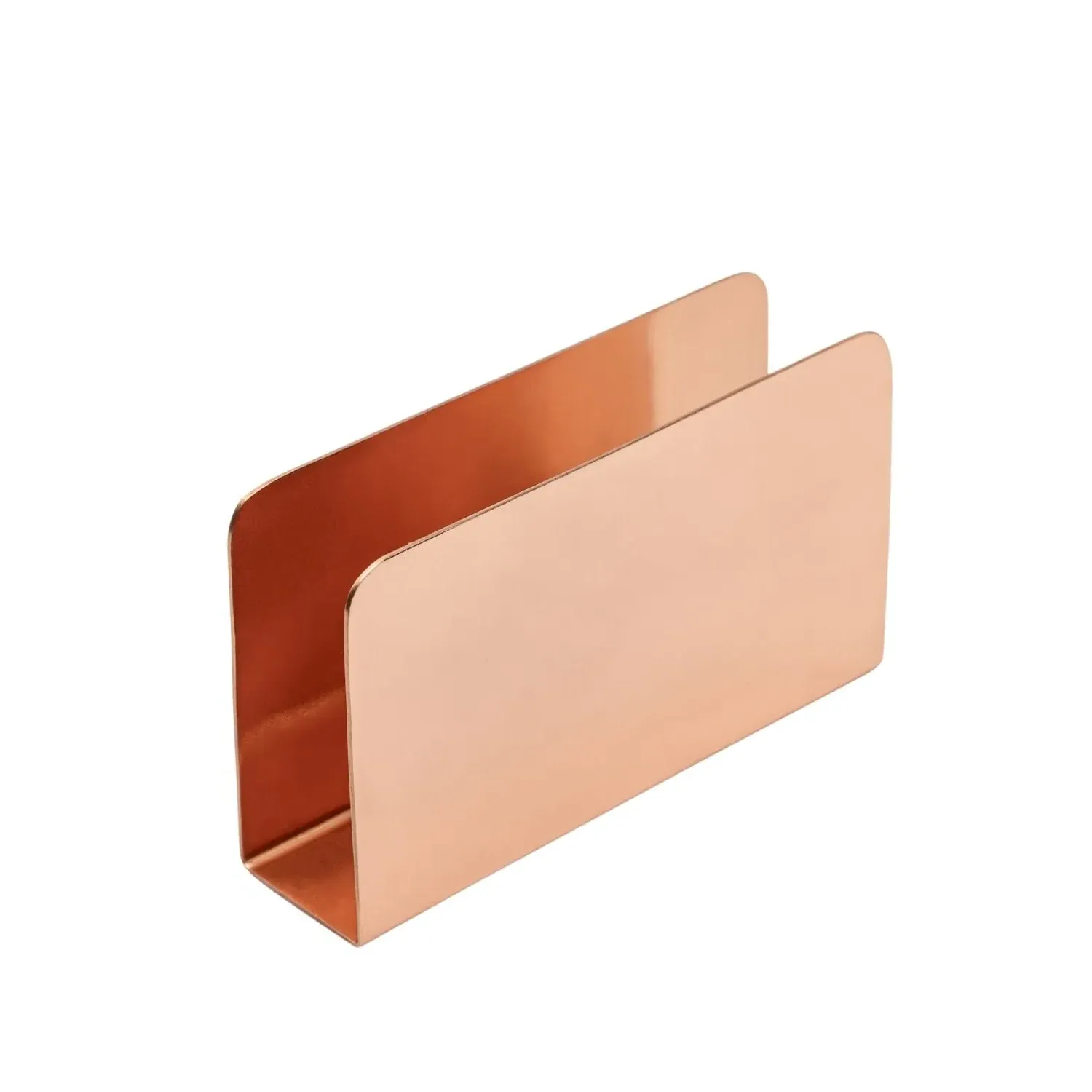 Solid Copper Napkin Holder - Rose Gold image