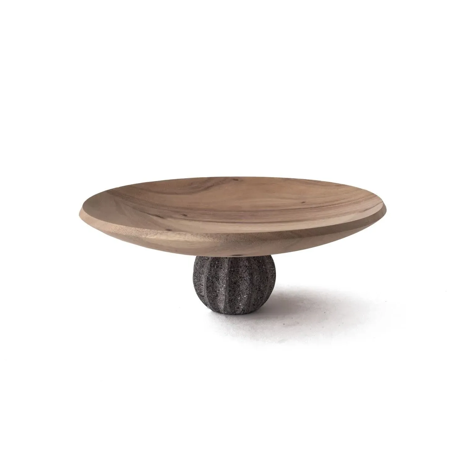 Biznaga Wooden Fruit Bowl - Grey