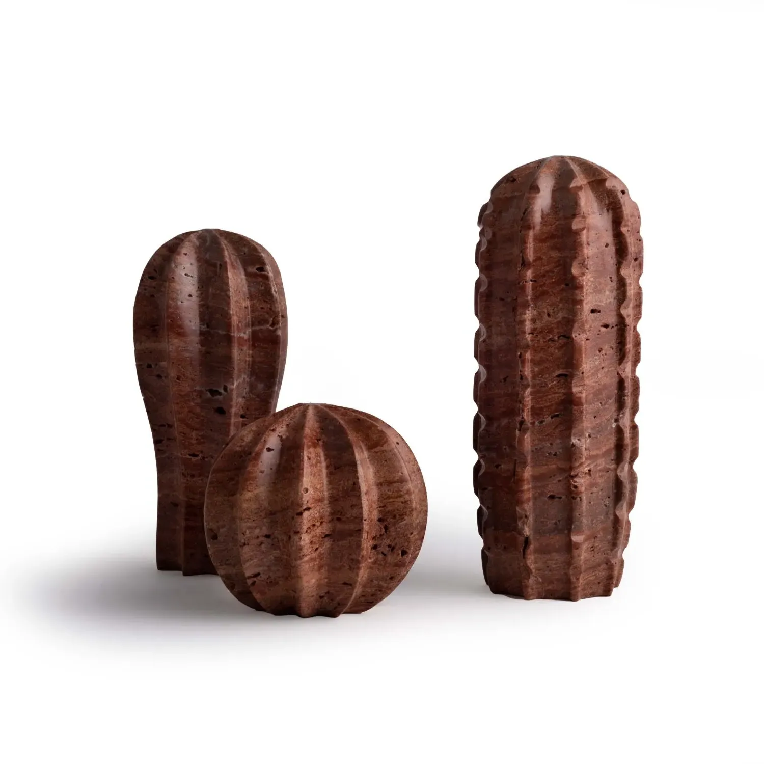 Cactus Set - Red, Marble