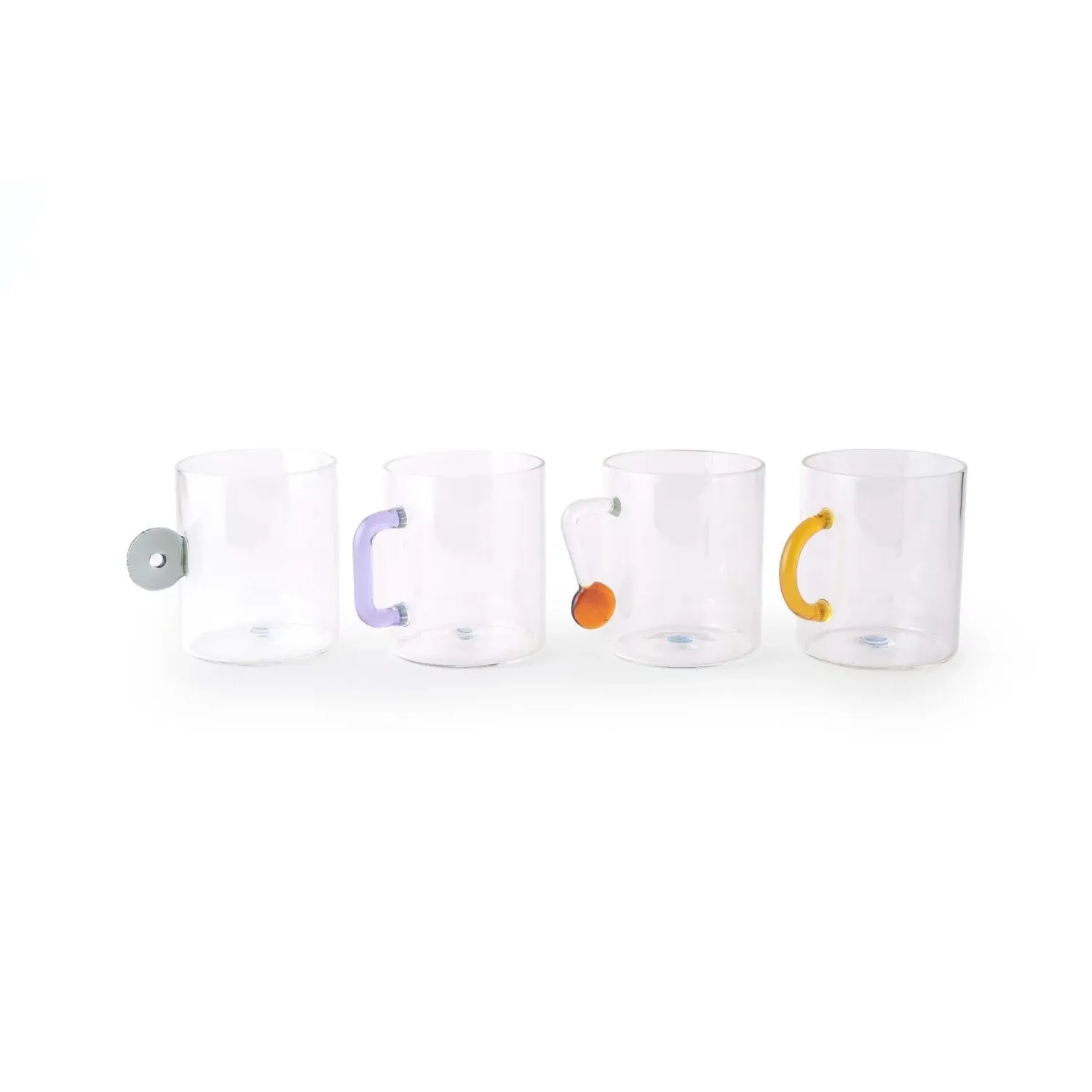 Glass Mug Set - Multicolour, Borosilicate image