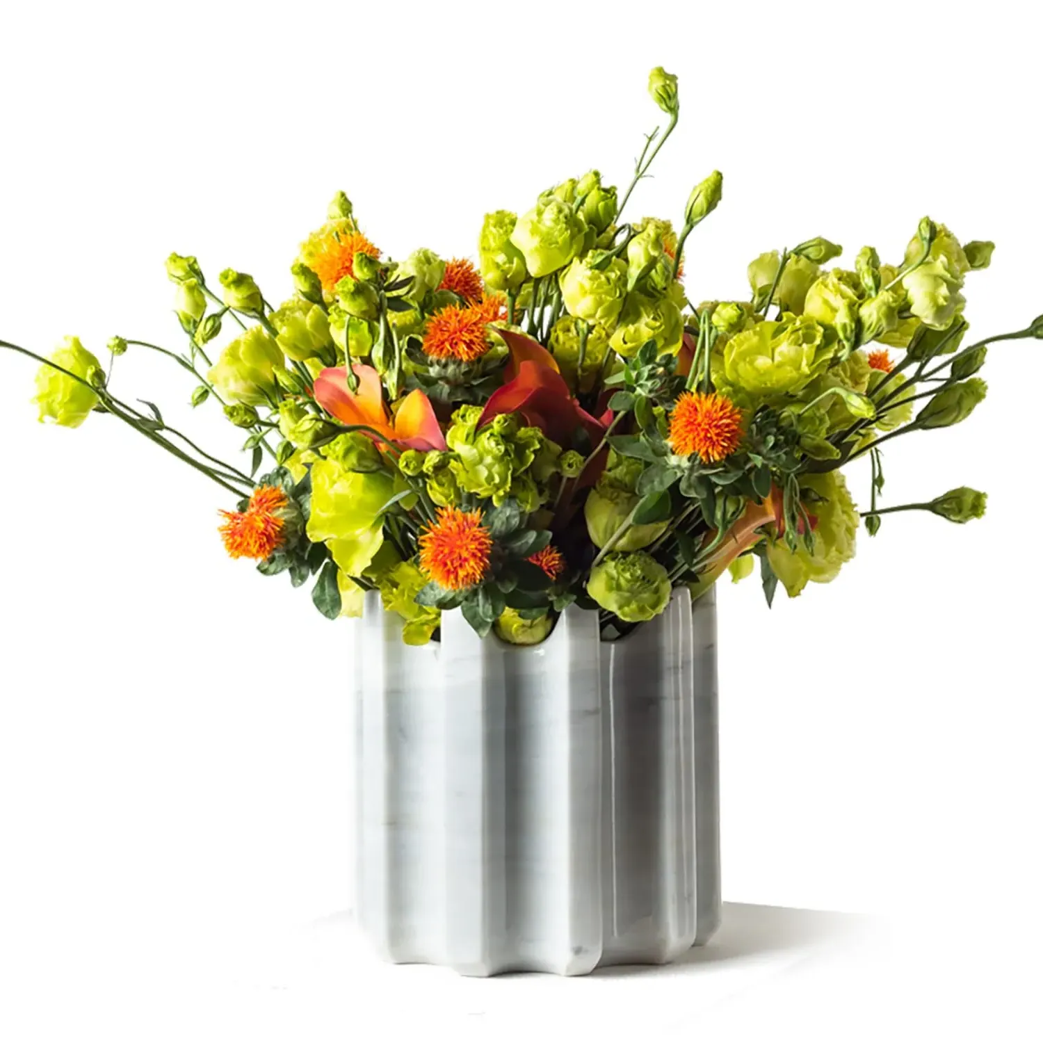 Greek Vase - White, Marble