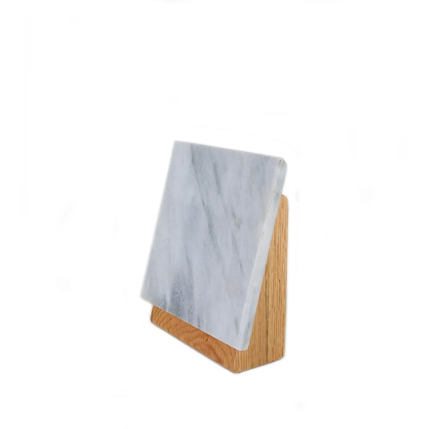 Knife Holder - White Marble, Oak