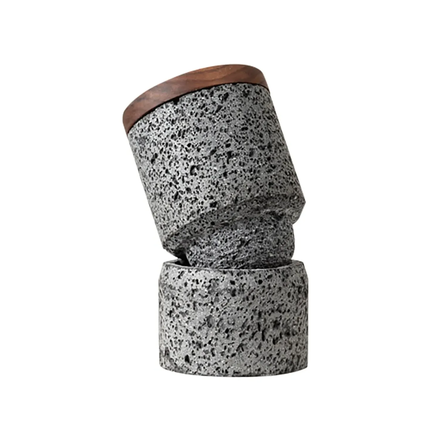 Lava Stone Grain Mill - Grey image