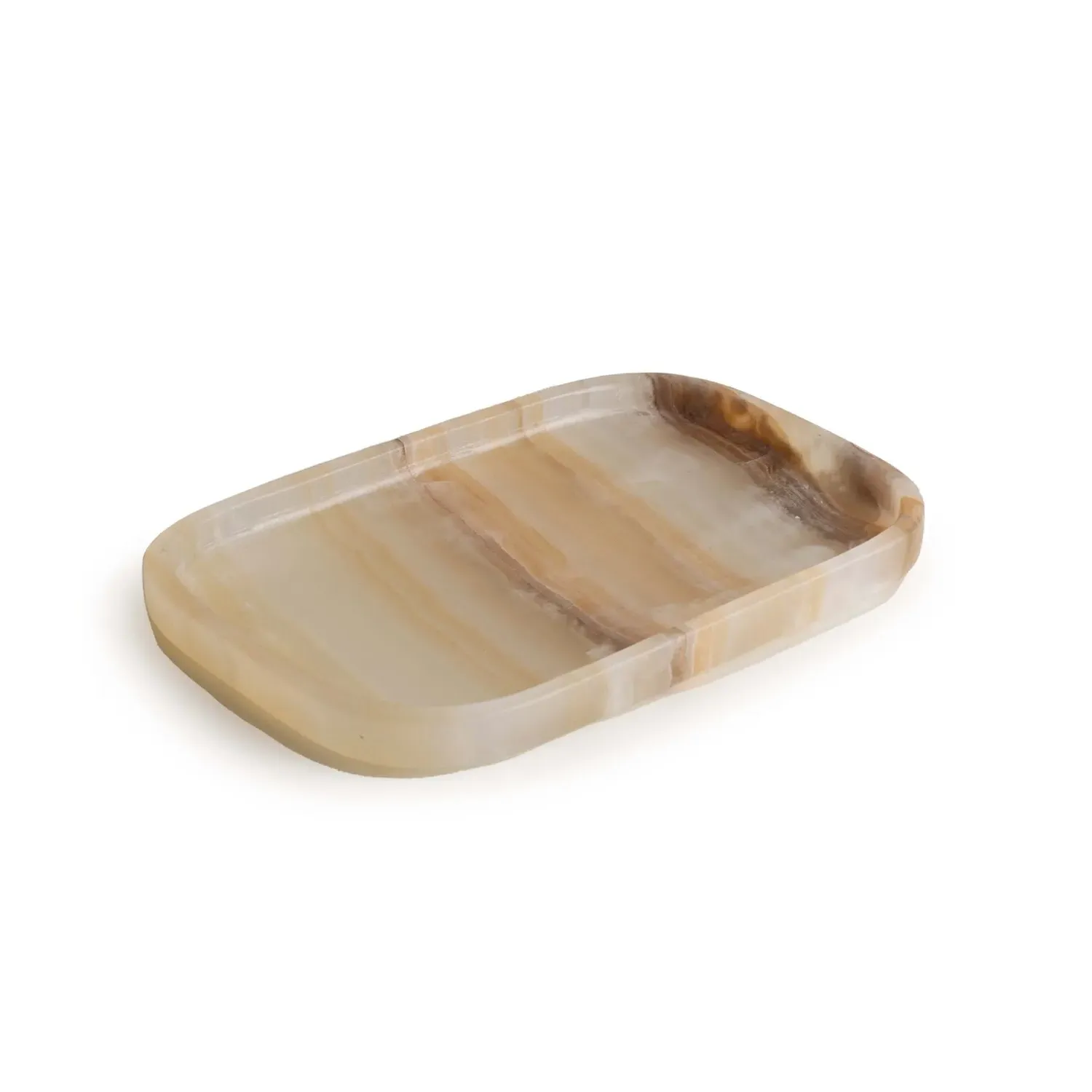 Less Is More Small Bathroom Tray - Orange, Amber Onyx image