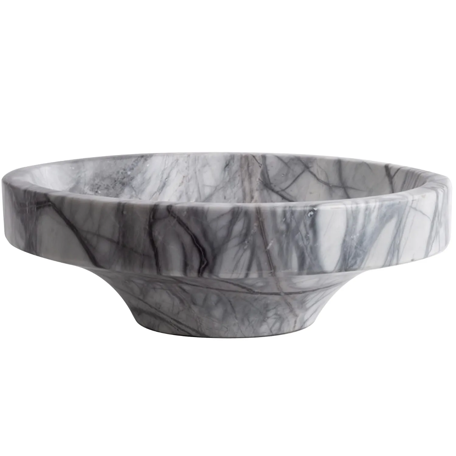Marble Stone Bowl - Silver image