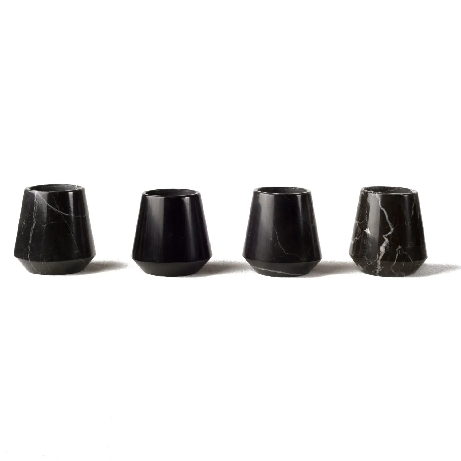 Mezcaleros Gradiva Shot Glasses Set - Black, Marble image