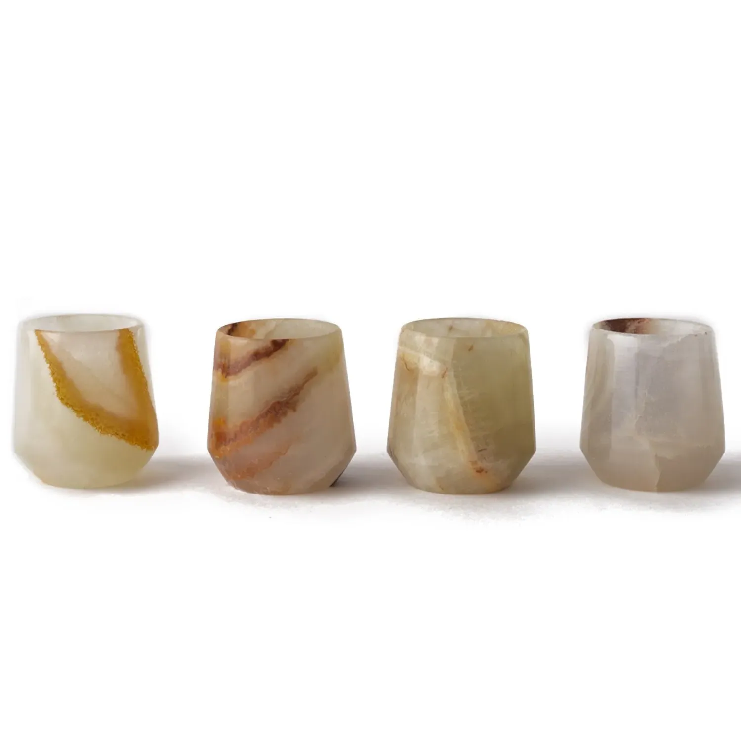 Mezcaleros Gradiva Shot Glasses Set - Green, Onyx