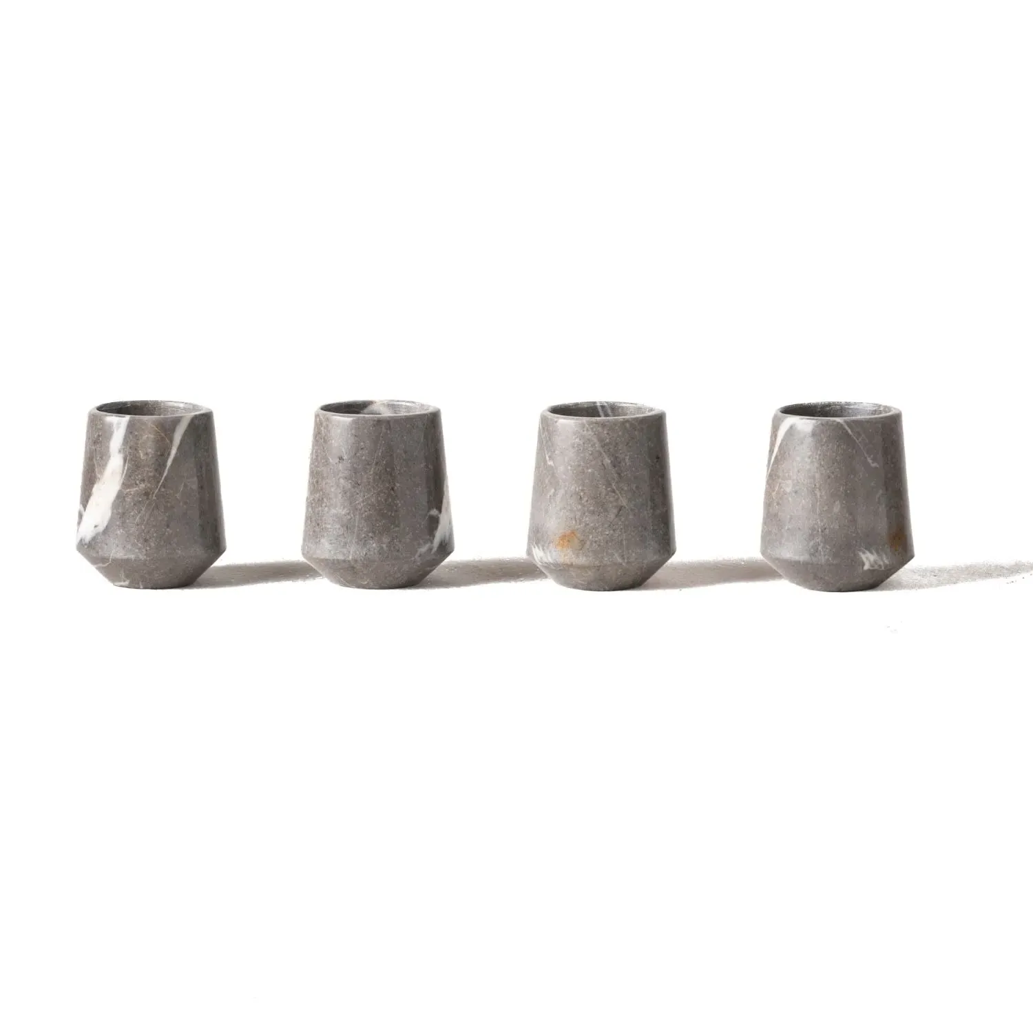 Mezcaleros Gradiva Shot Glasses Set - Grey, Marble
