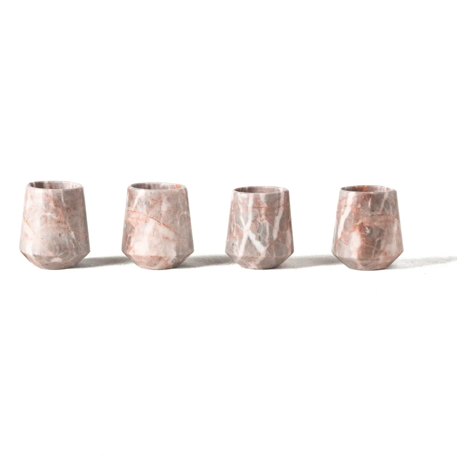 Mezcaleros Gradiva Shot Glasses Set - Pink, Marble