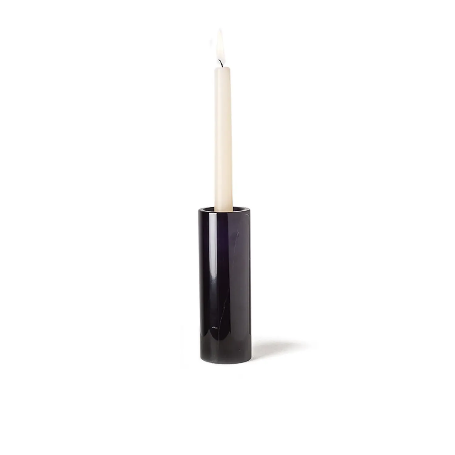 Monsieur Candle Holder - Black, Marble image