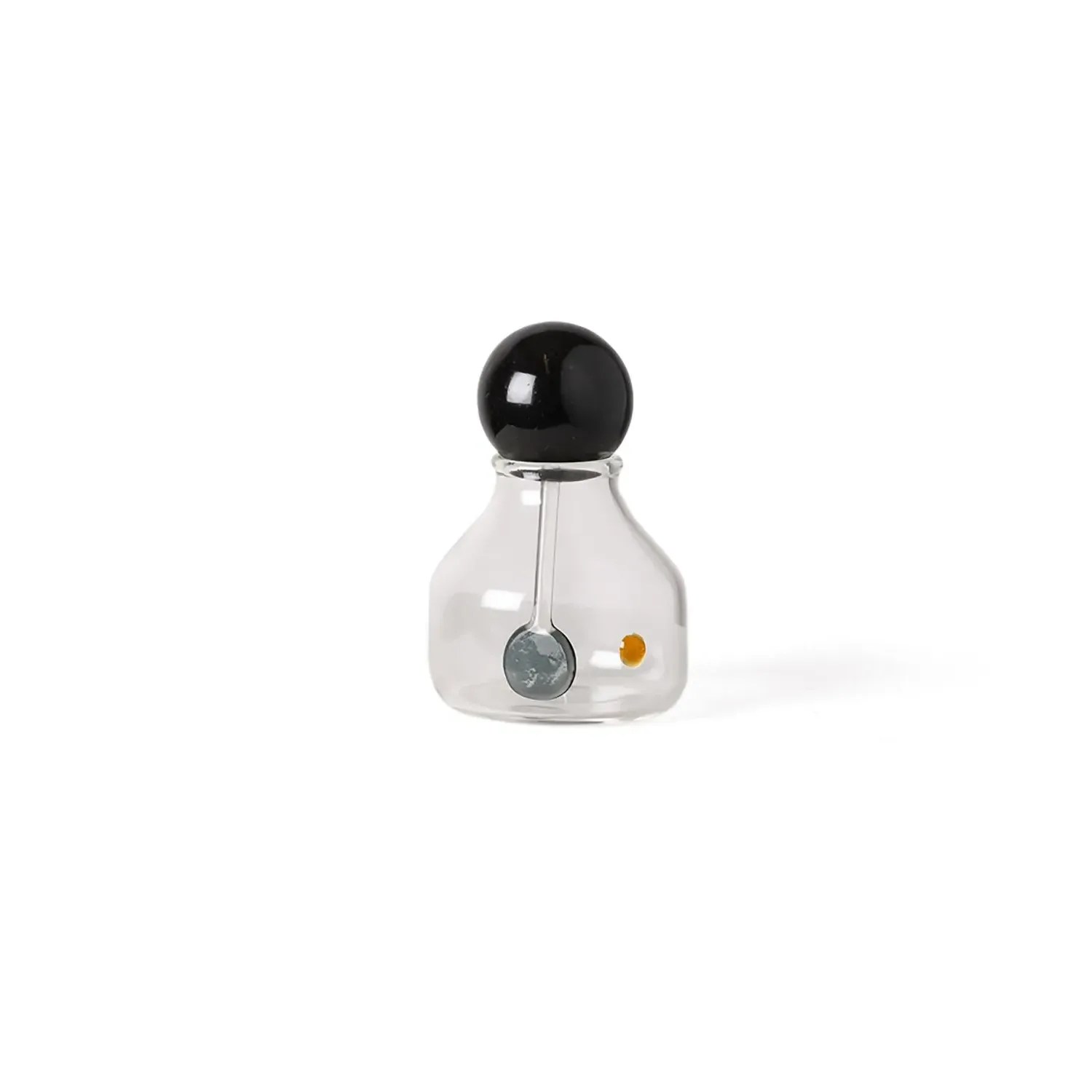 Mr. Container Glass Storage Container - Black Marble image