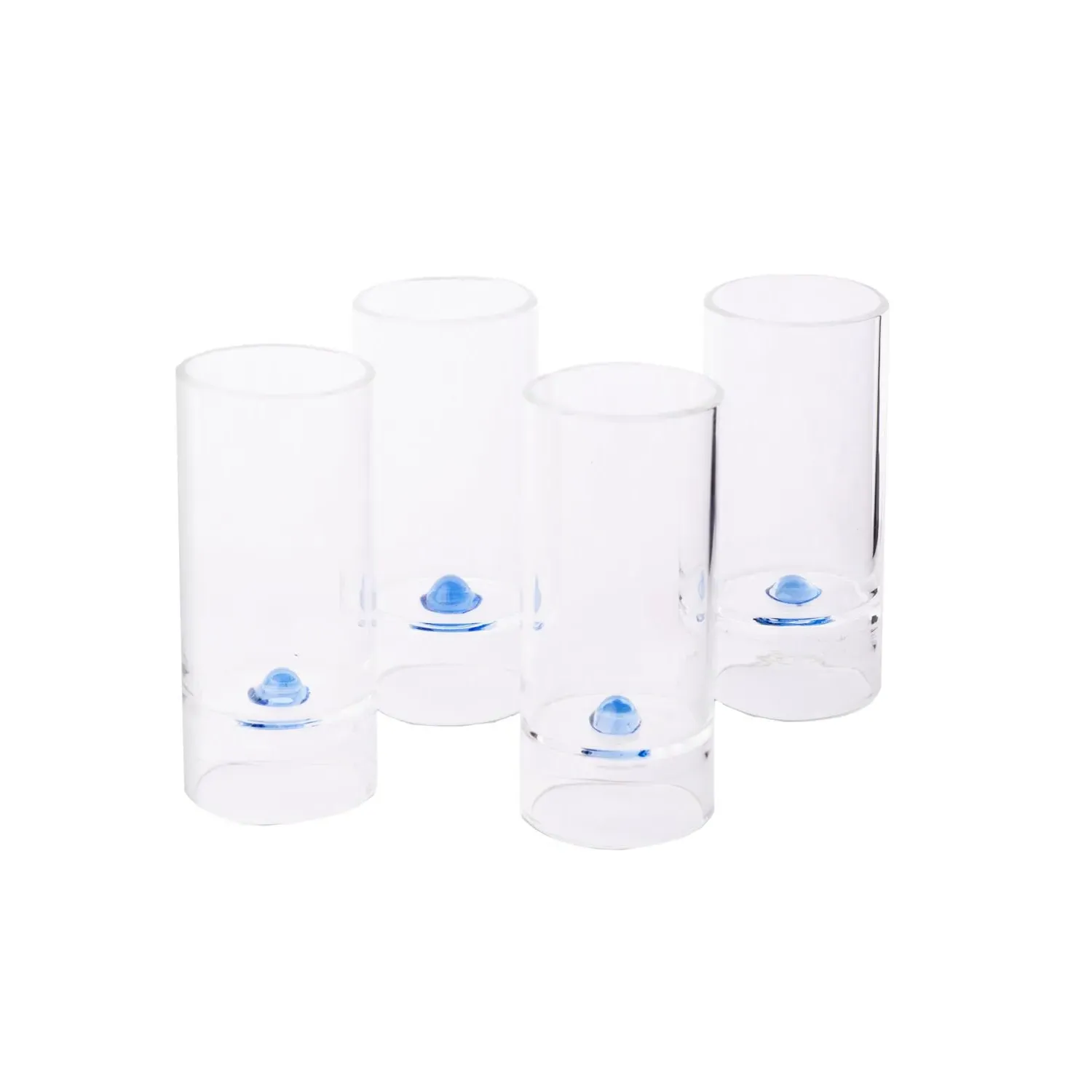 Neutrals 4-Piece Shot Glasses Set - White, Borosilicate Glass image