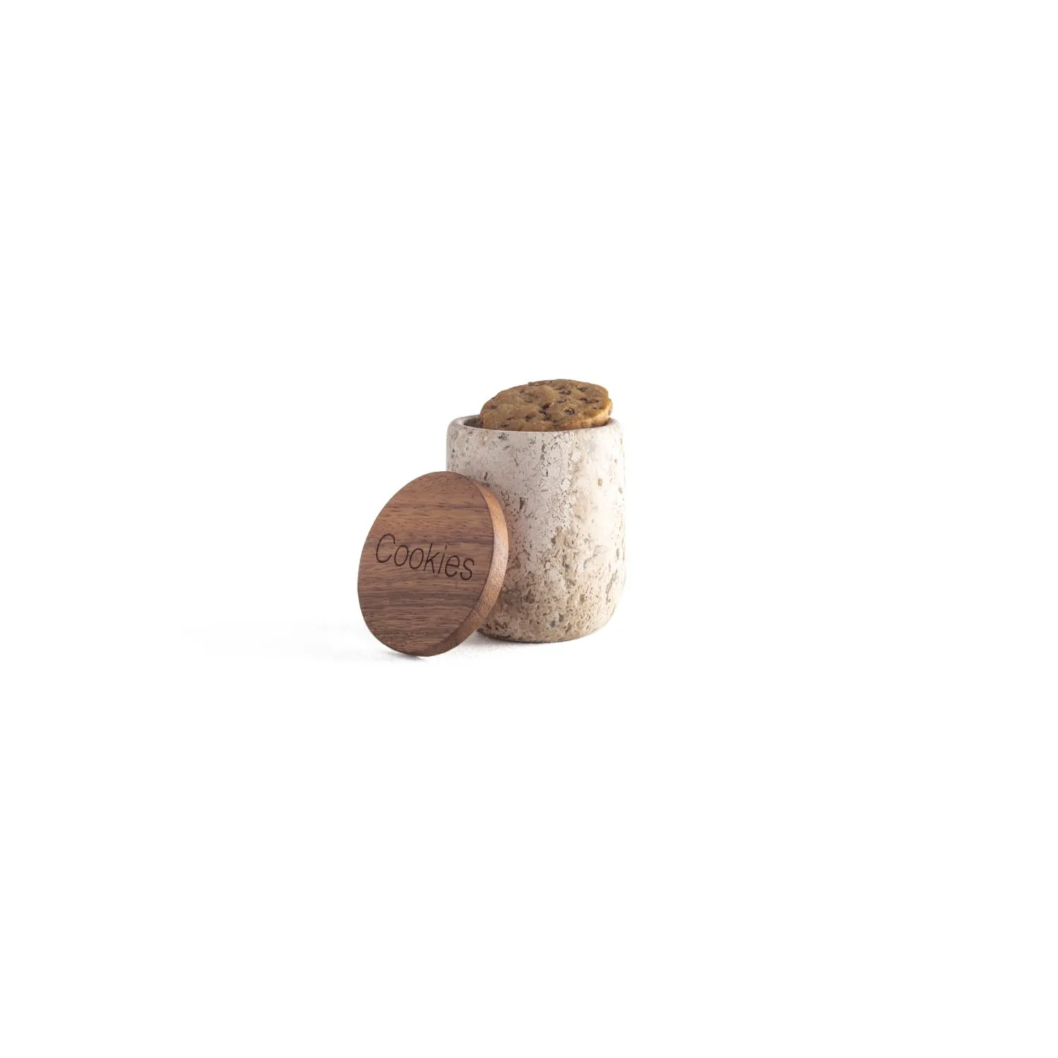 Neutrals Cookies Container - Brown, Travertine image