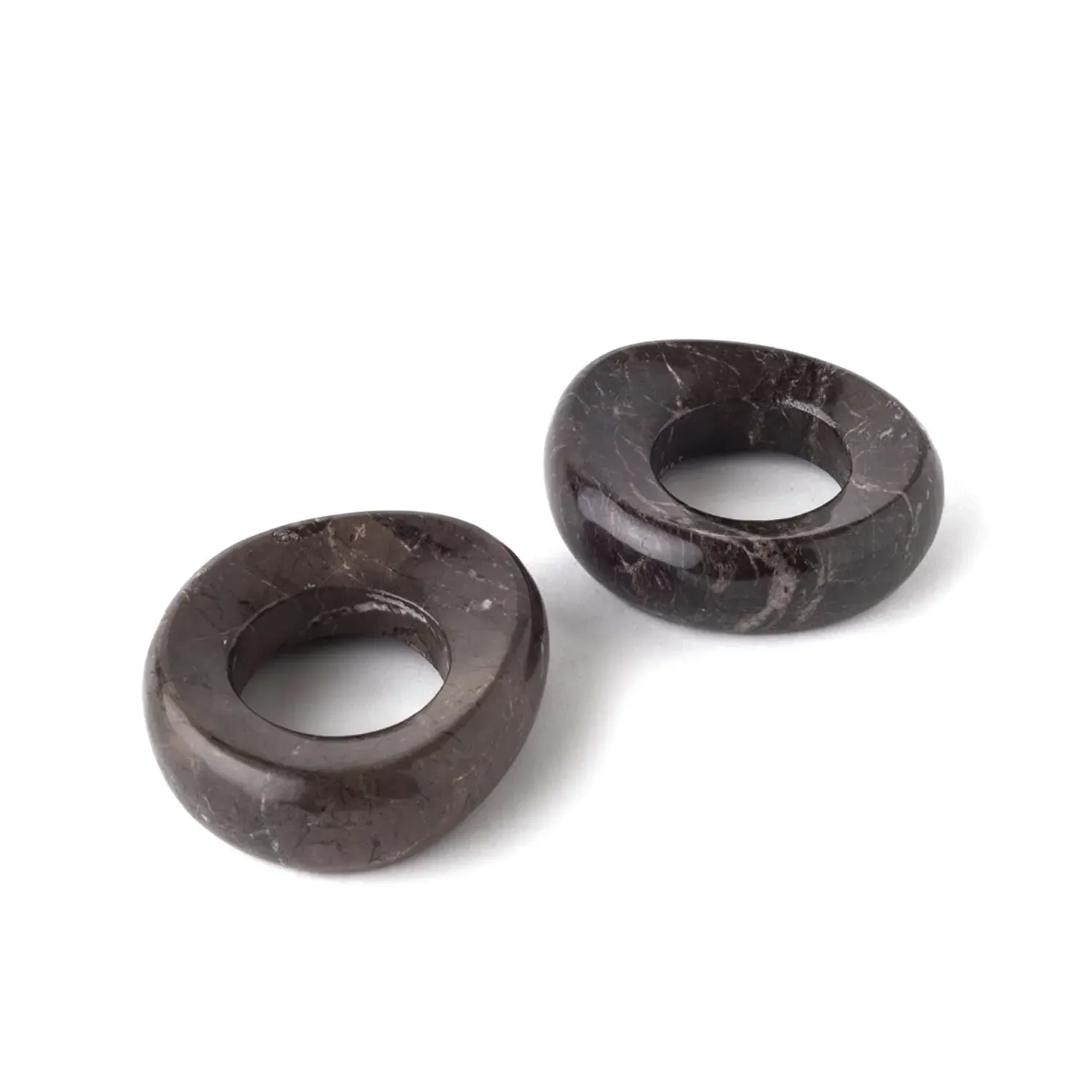 Pair Napkin Holder - Black, Marble image