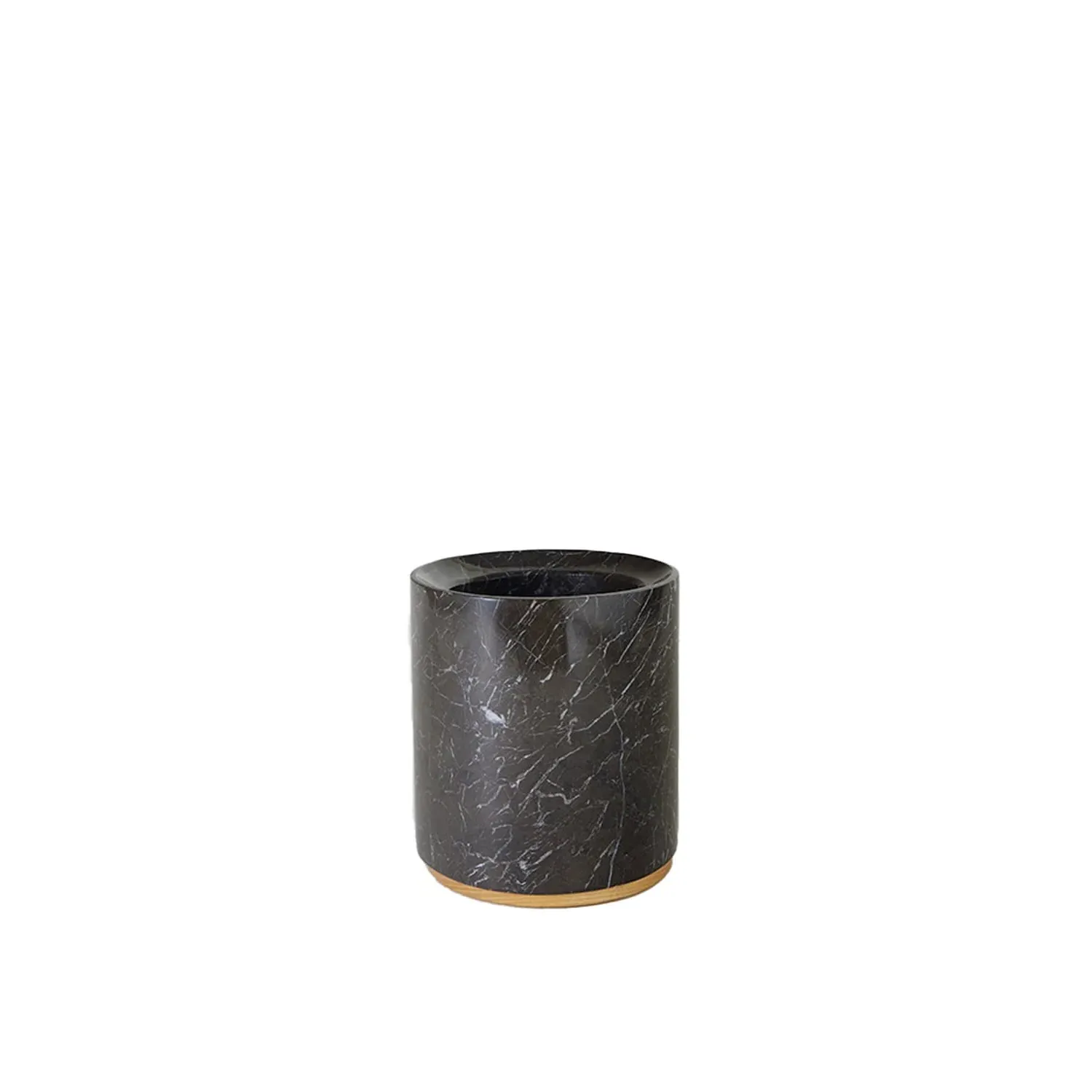 Small Utensil Holder - Black, Marble image