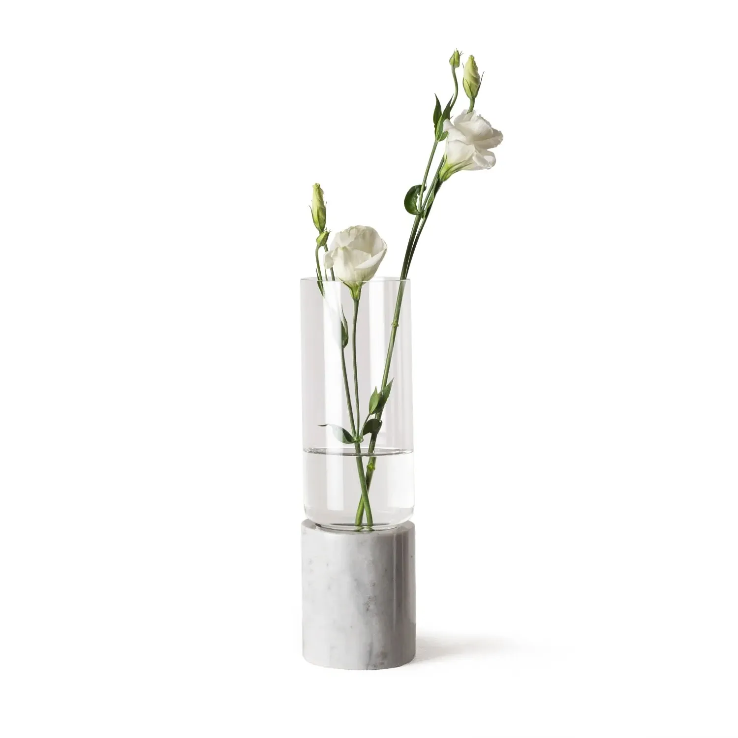 Soliflor Large Vase - White, Marble