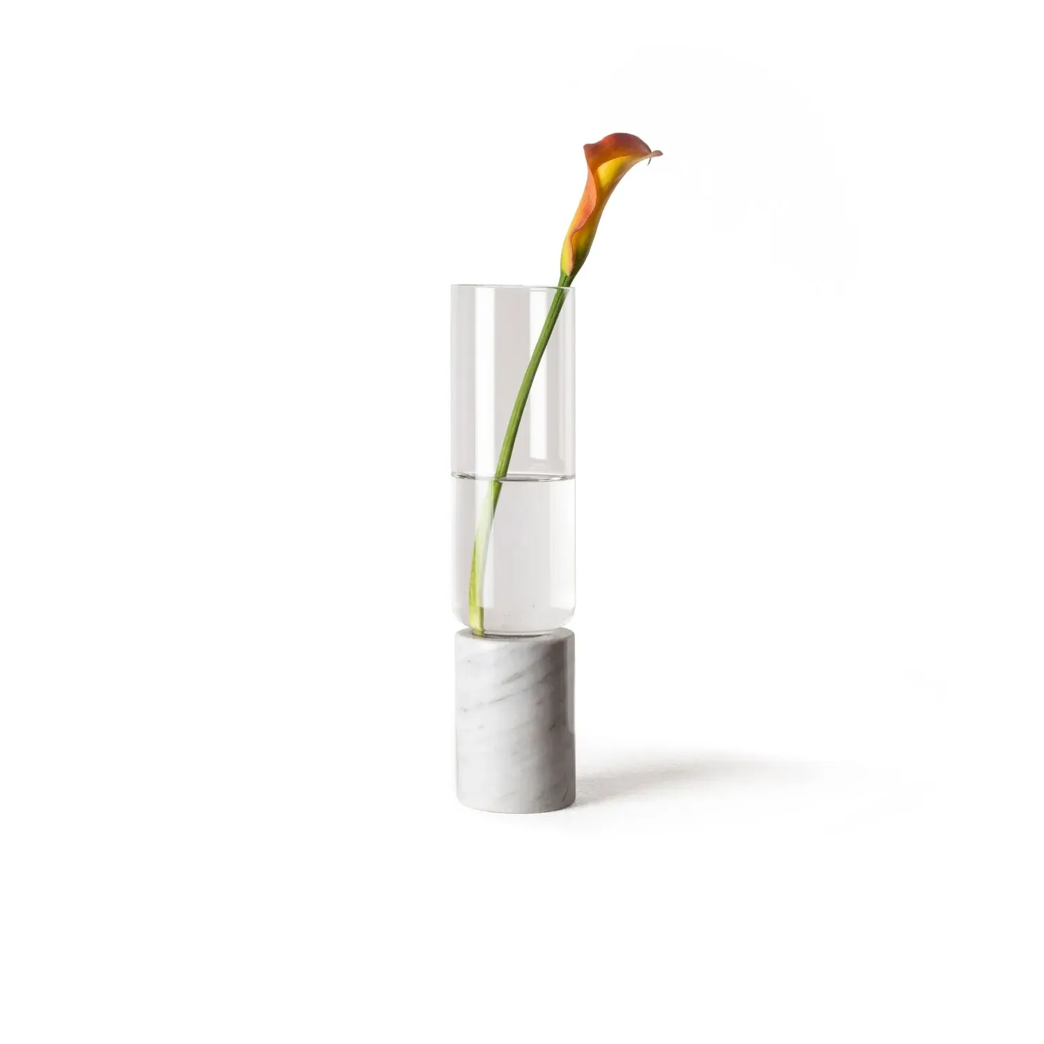 Soliflor Small Vase - White, Marble