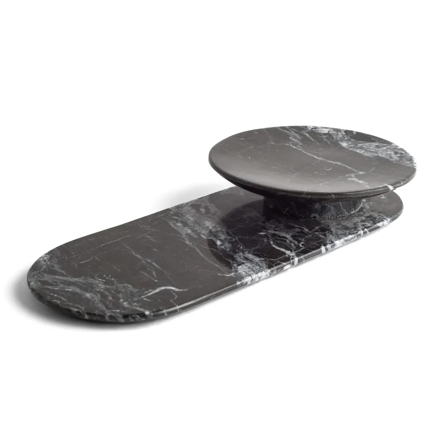 Sugarloaf Cheese Plate - Black, Marble image