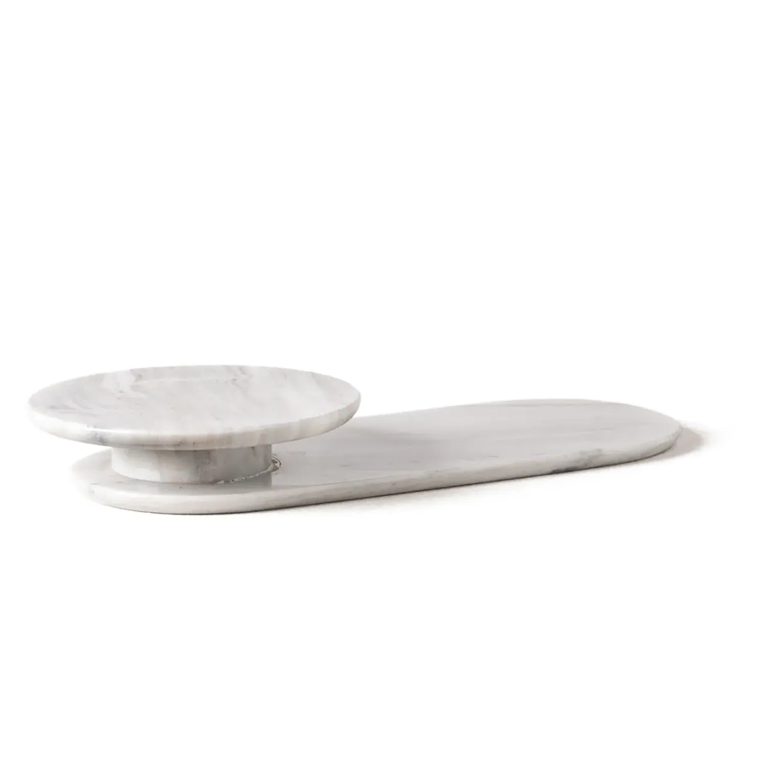 Sugarloaf Cheese Plate - White, Marble