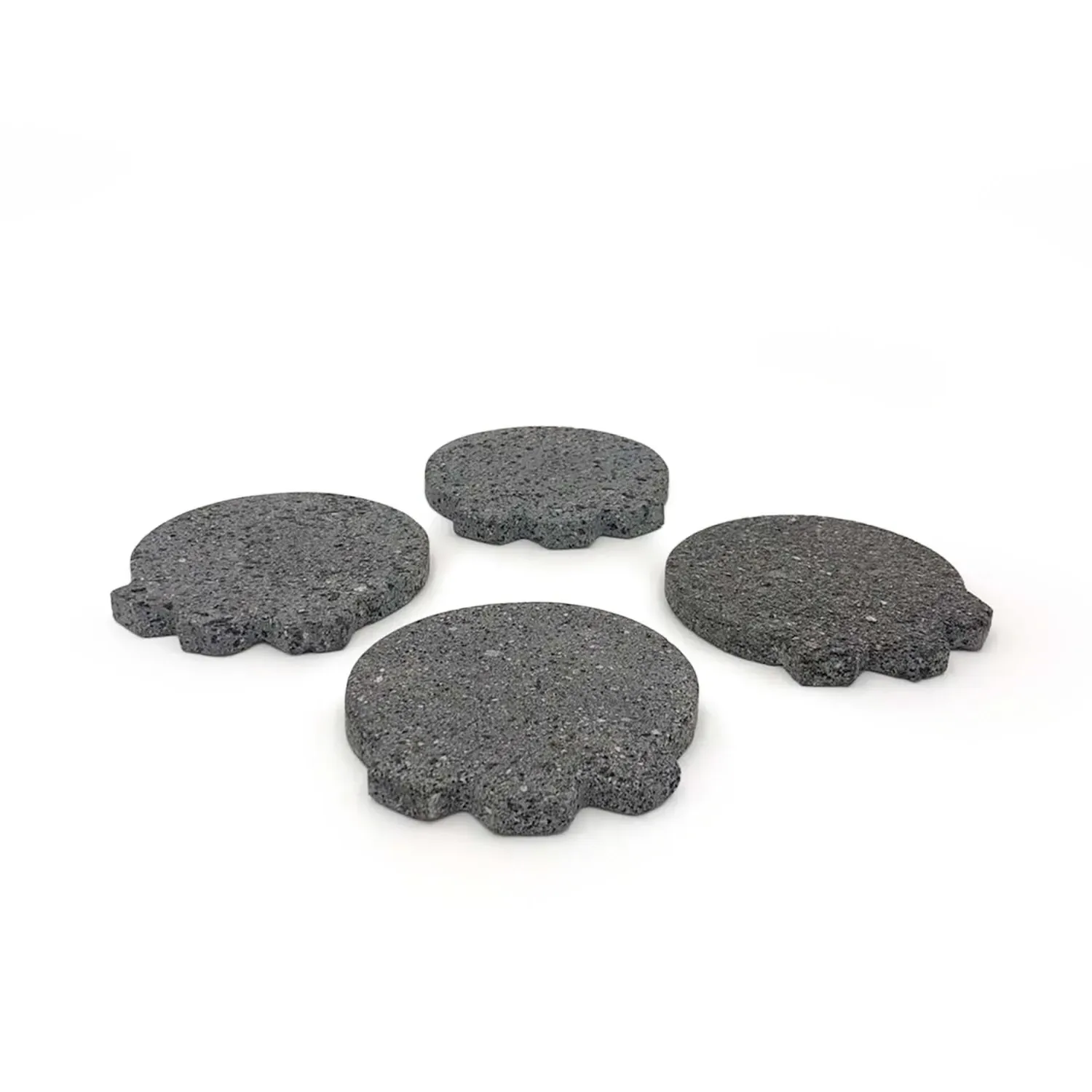Tauro Coaster Set - Grey, Lava Stone