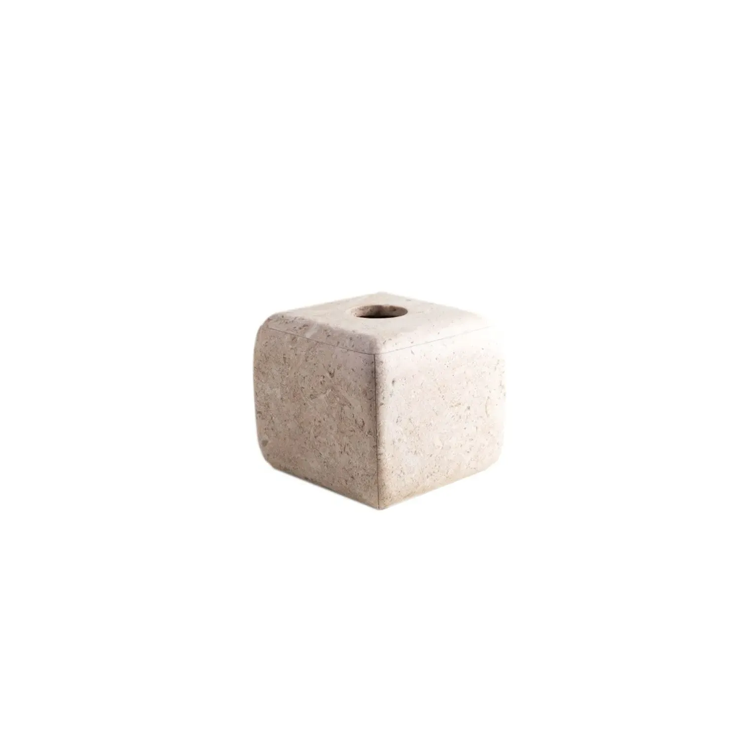 Vaina Tissue Box - Travertine, Marble image