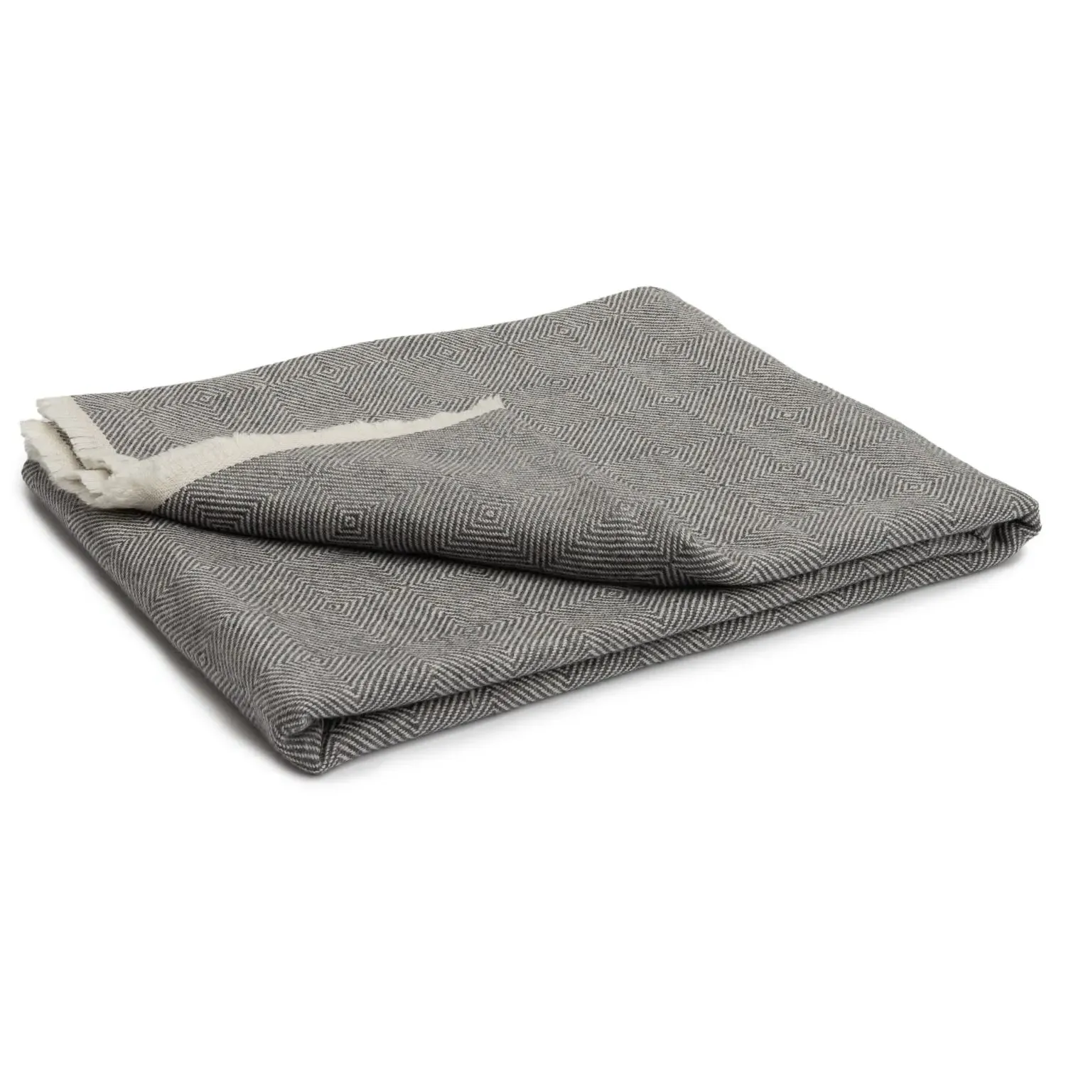 Diamond Burst Throw - Grey, Cashmere Blend image