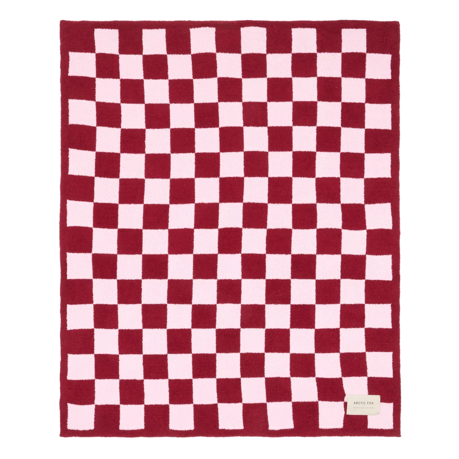 Teddy Throw - Pink, Recycled Polyester