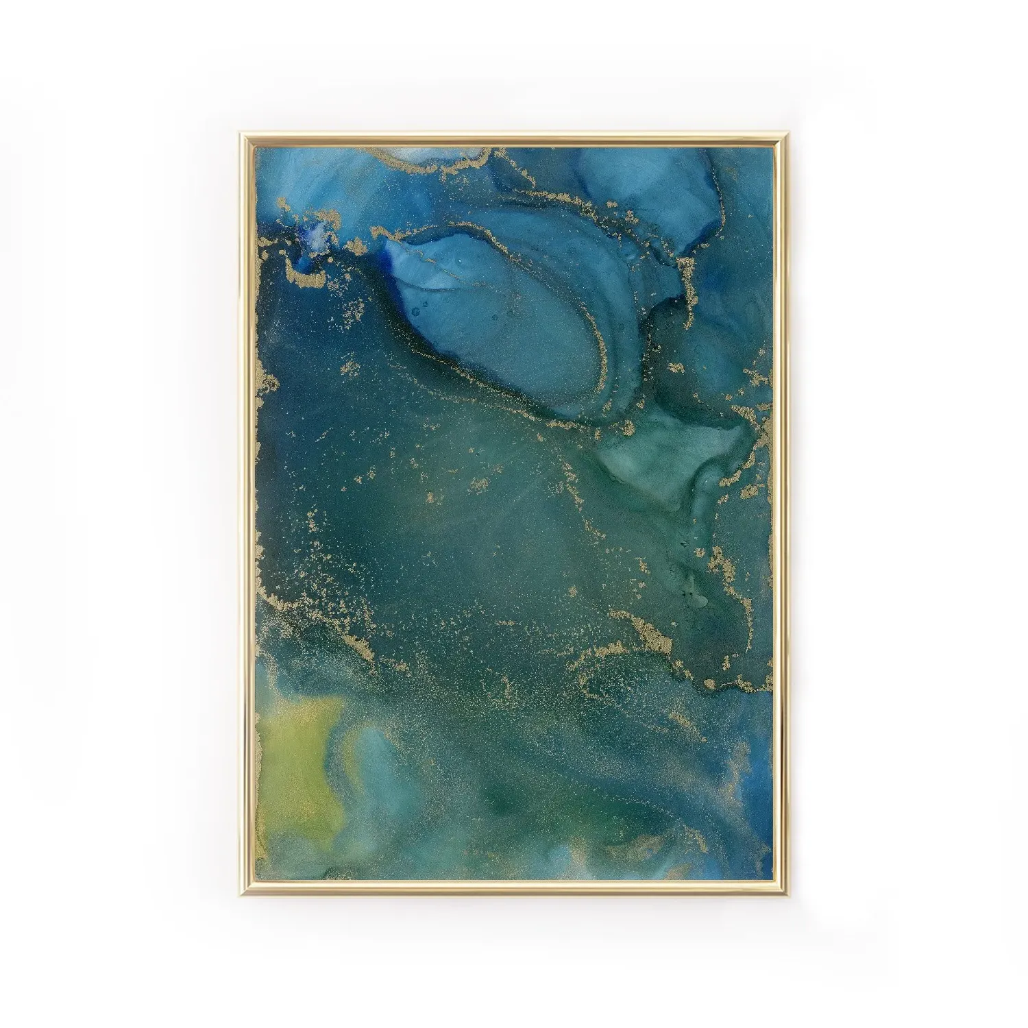 Blue Crosscurrent A5 Fine Art Print - Blue