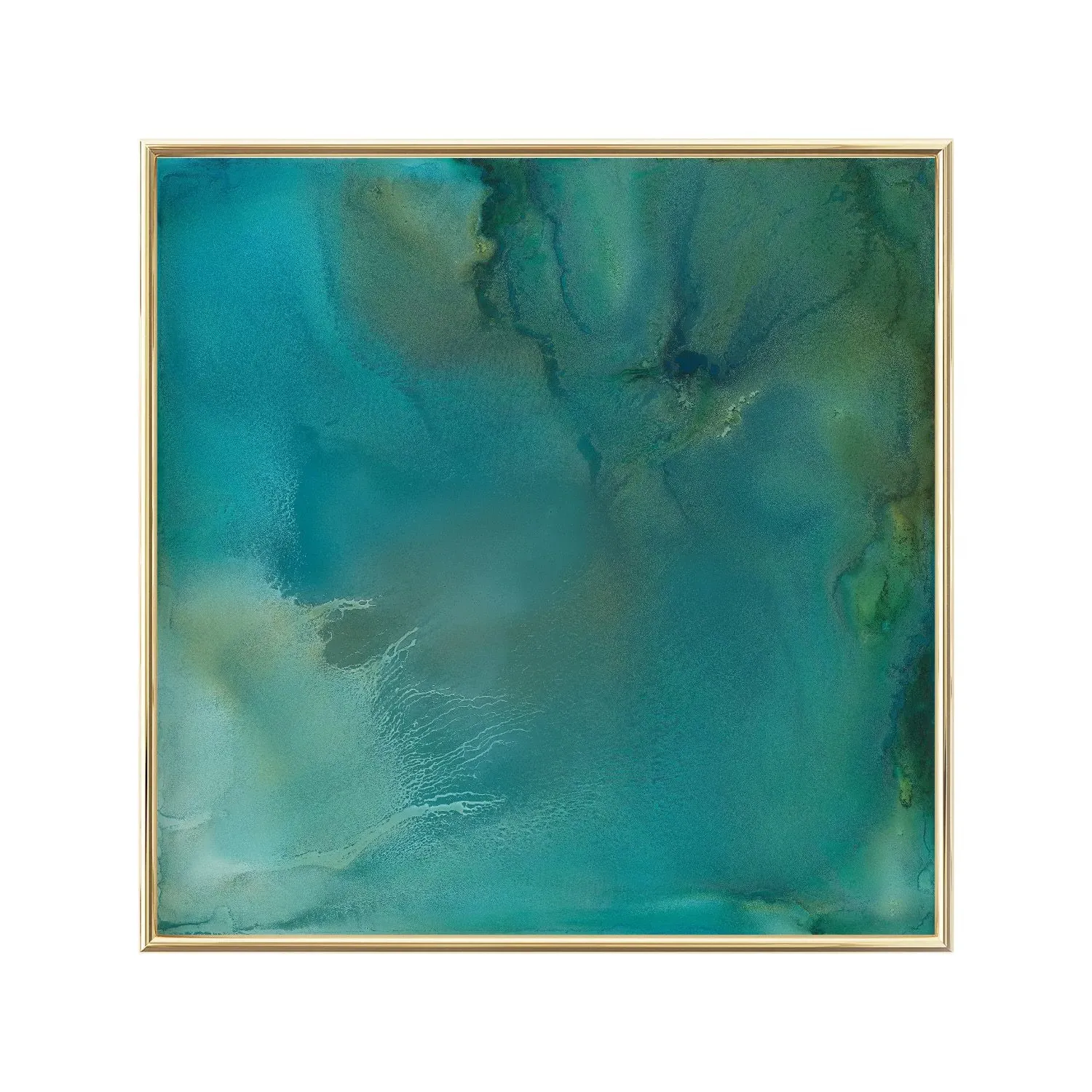 Blue Recess Medium Fine Art Print - Blue image