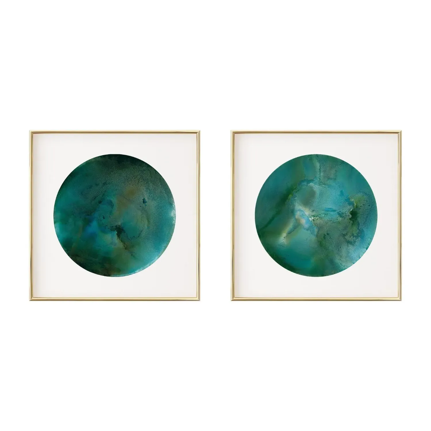 Blue Tapestry Large Fine Art Print Pair - Blue image