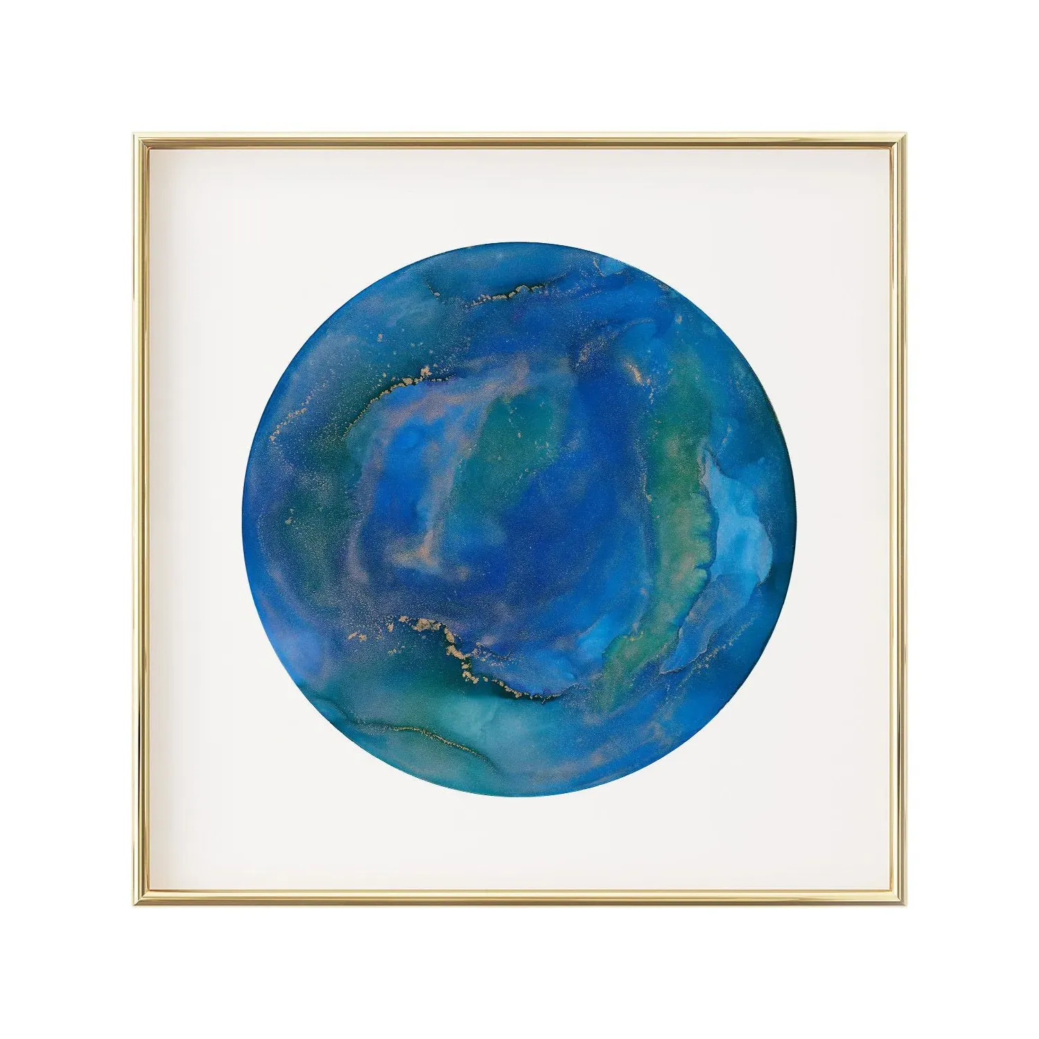 Blue Torrent Medium Fine Art Print - Blue