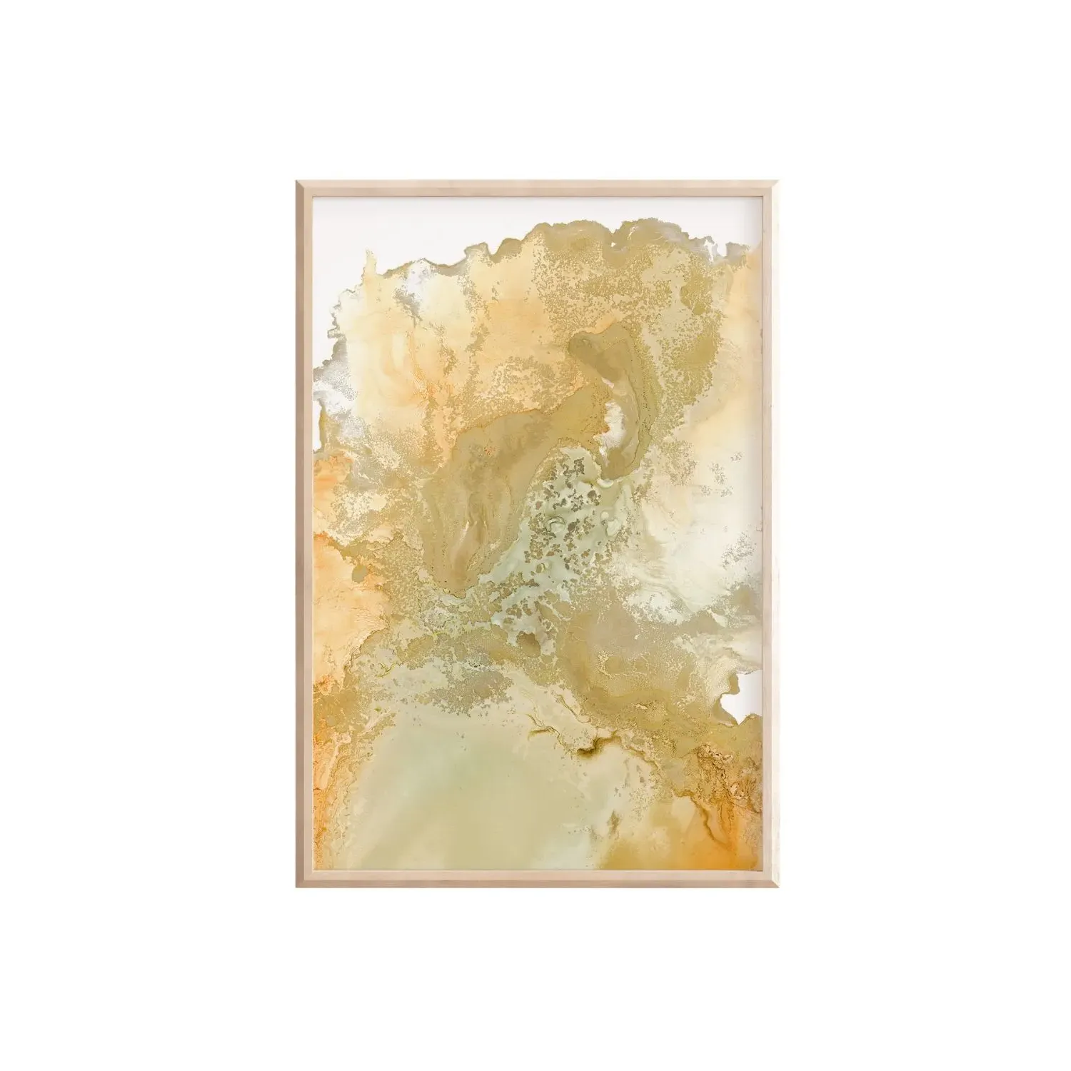 Clay Large Vertical Fine Art Print - Yellow