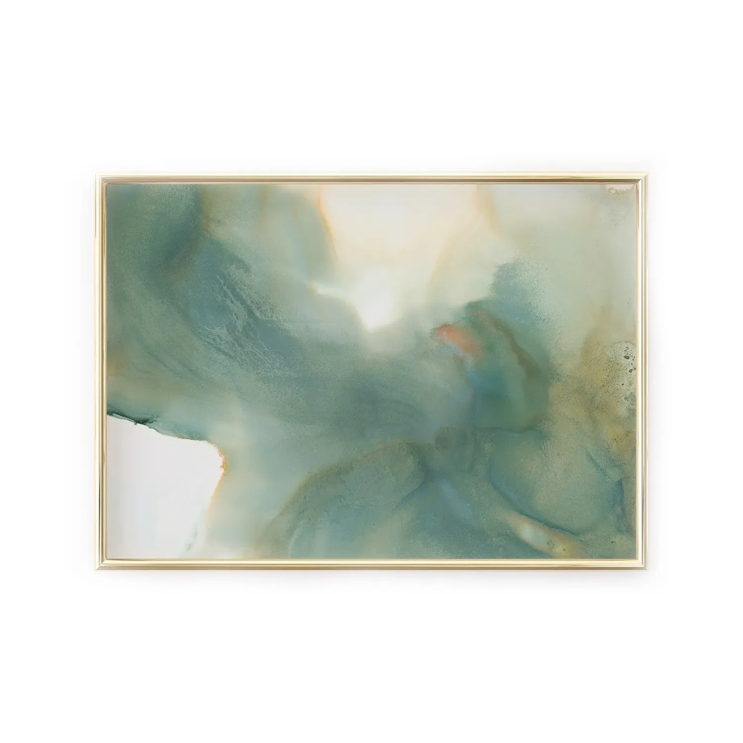 Green Crest A4 Fine Art Print - Green