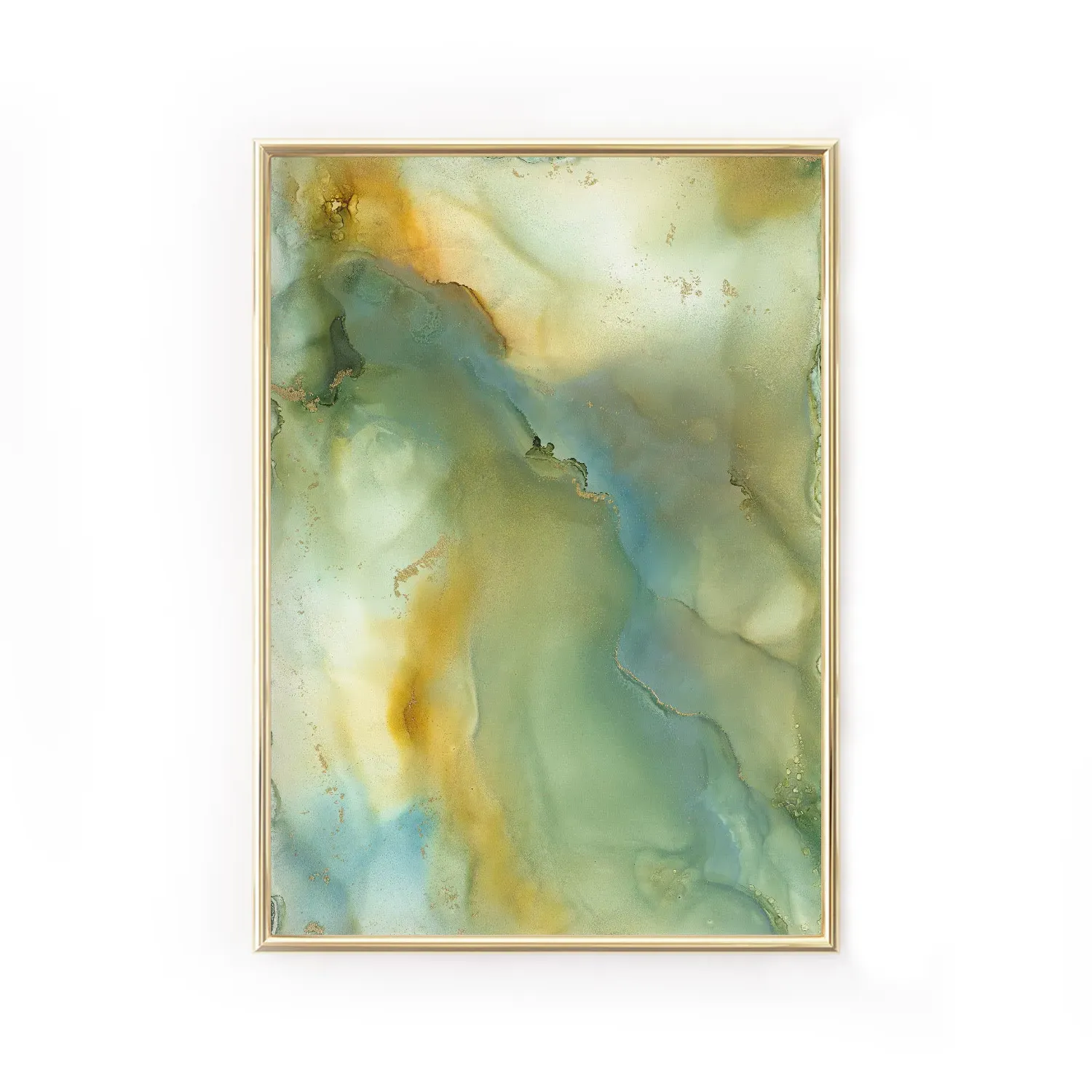 Healing A4 Fine Art Print - Green