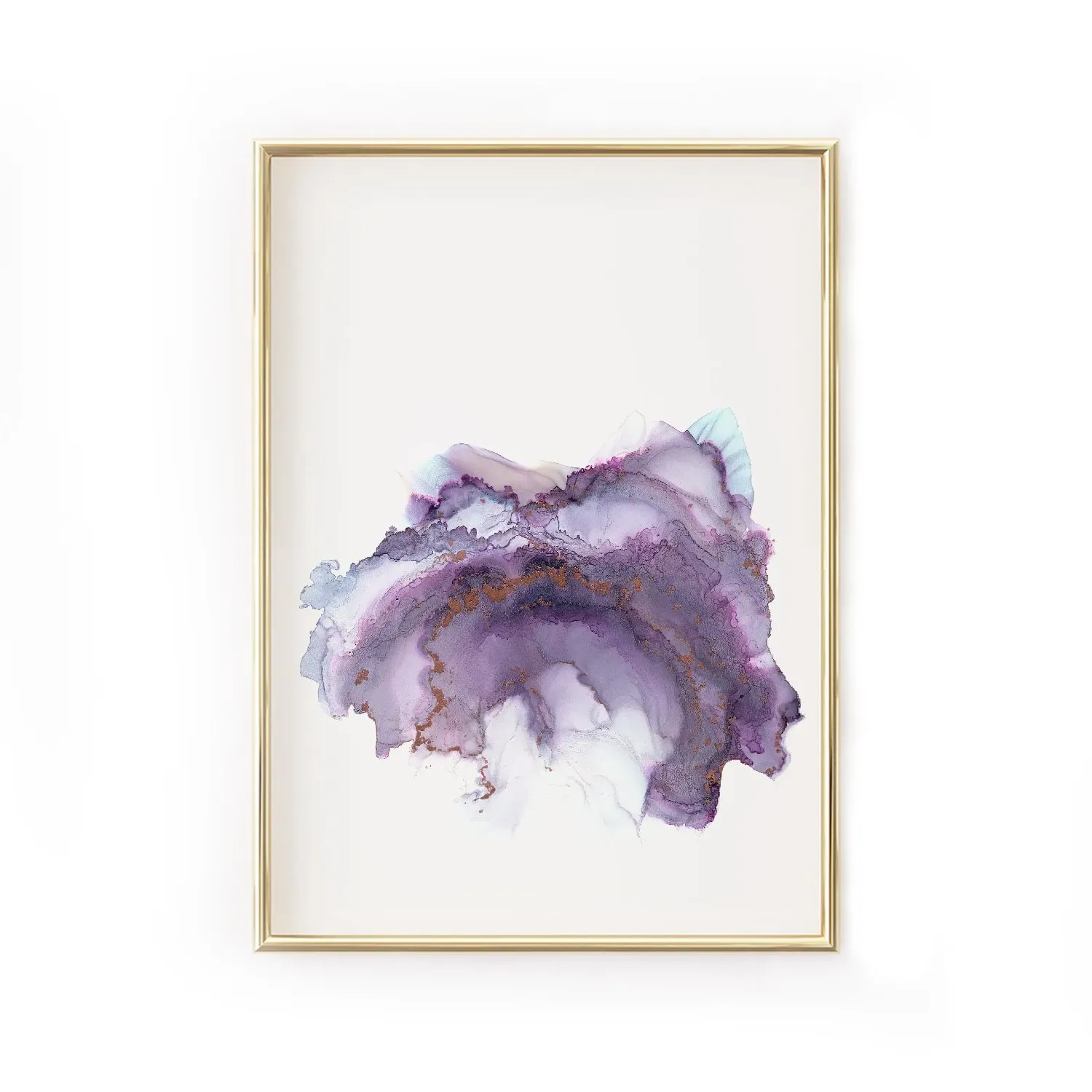Purple Lolite A4 Fine Art Print - Purple image