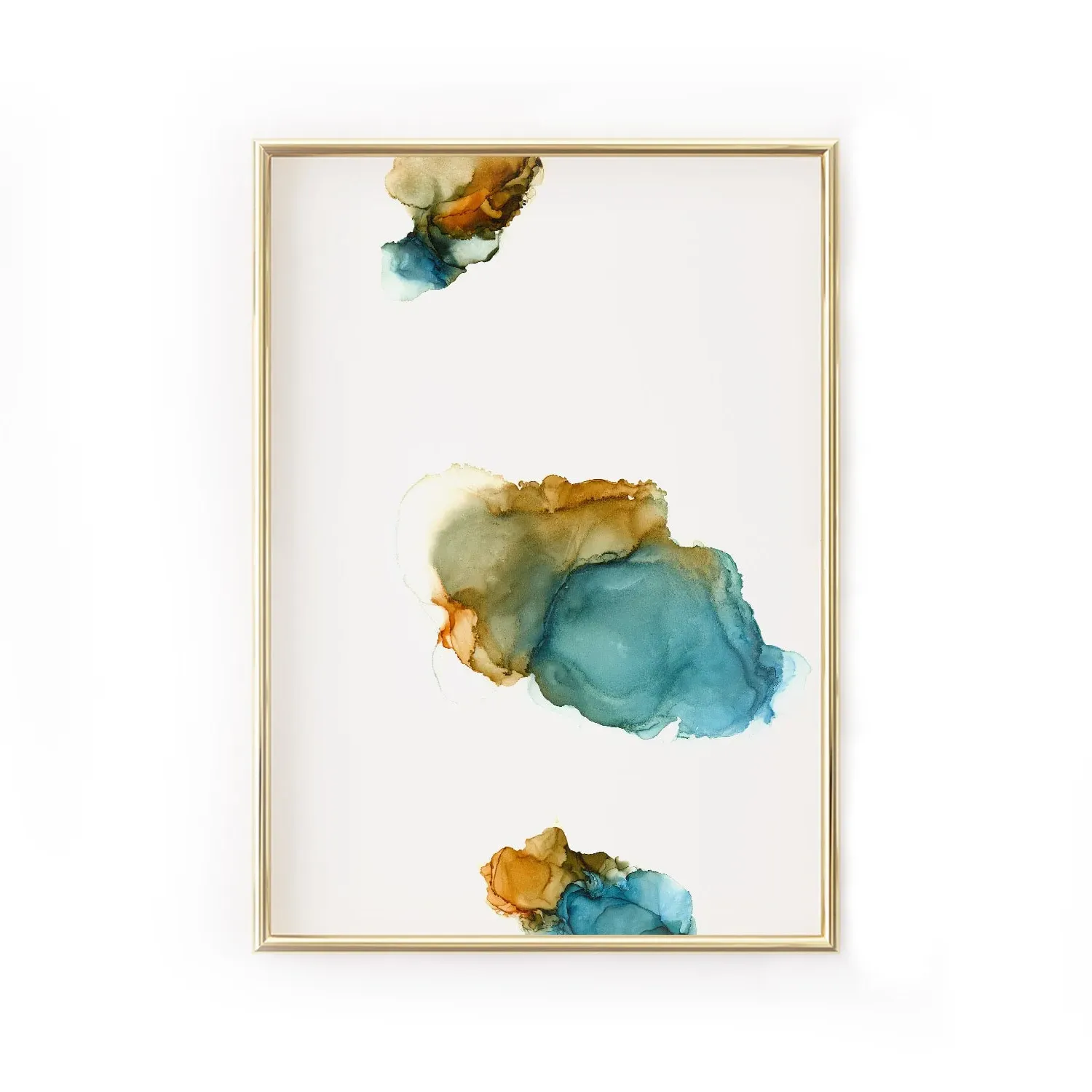 Wander A5 Fine Art Print - Orange/Blue image